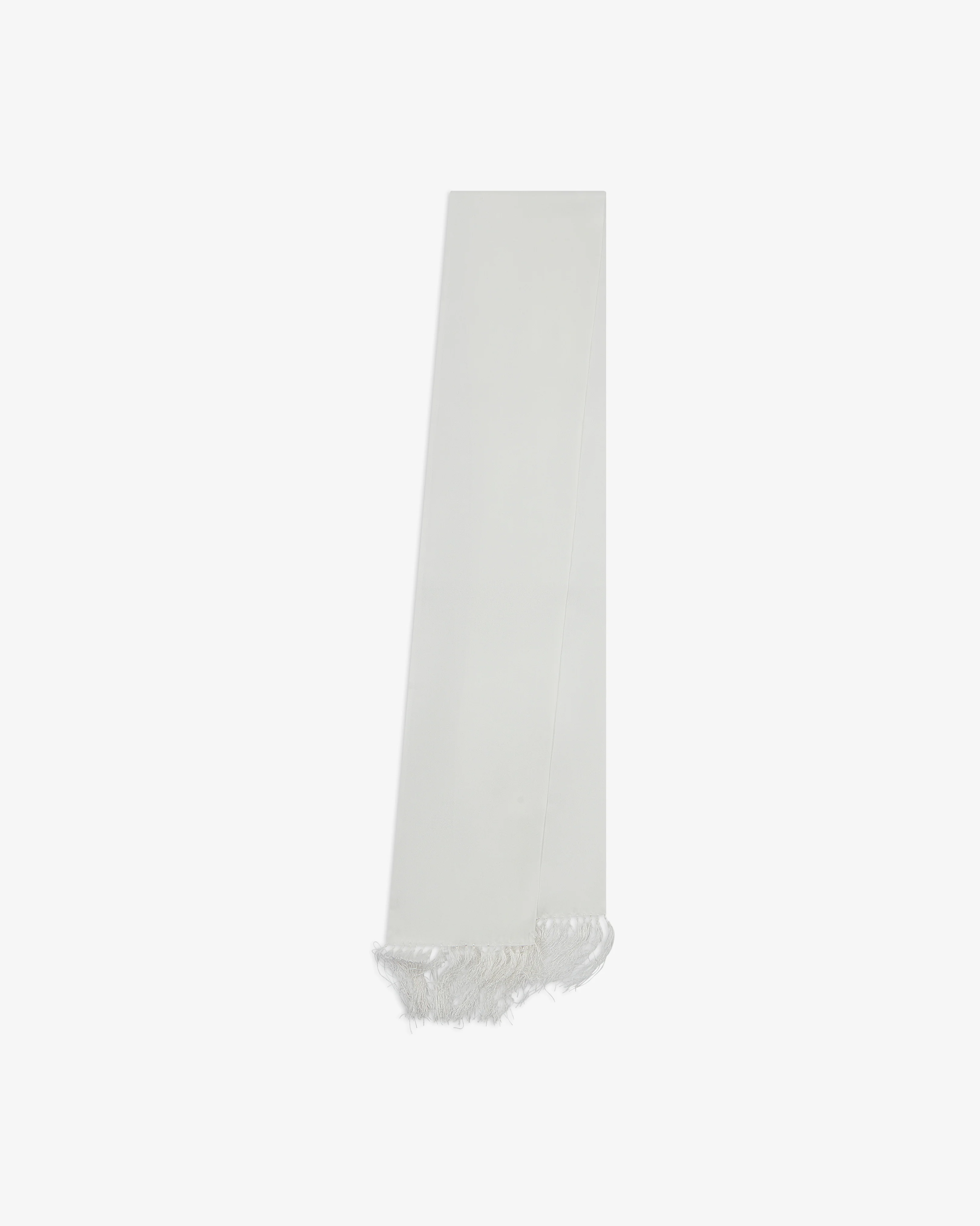 Silk Aviator Scarf in White - The Air White Aviator - Image 3