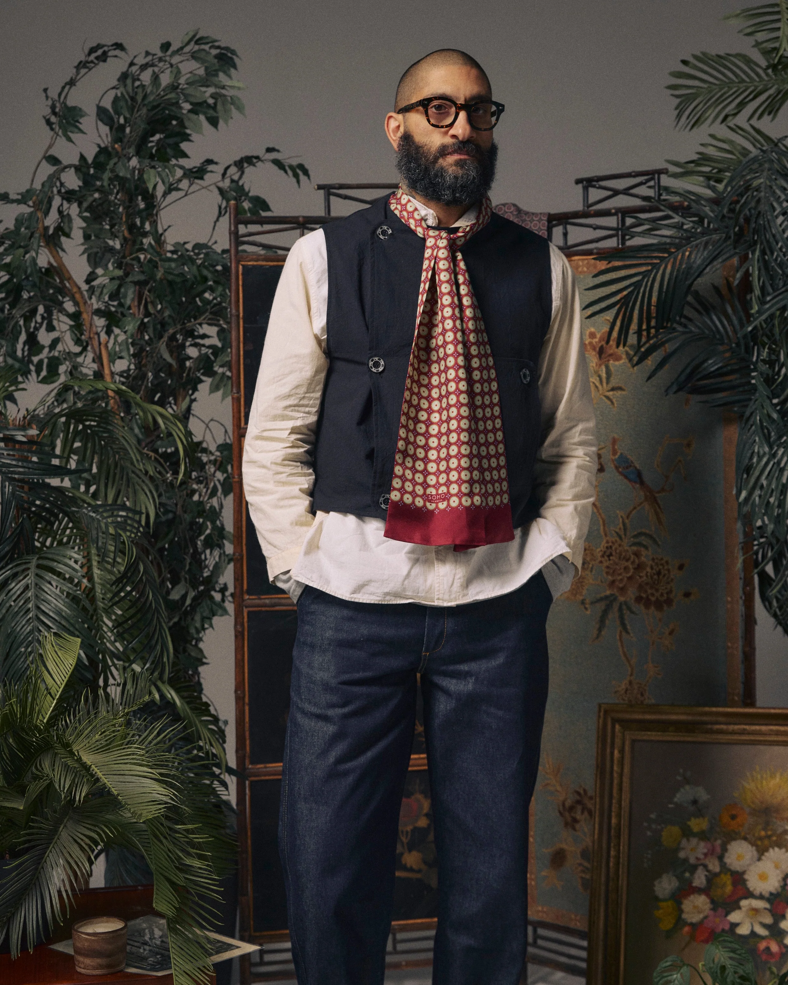 Silk Scarf - Bellingham | Gardenia - Image 4