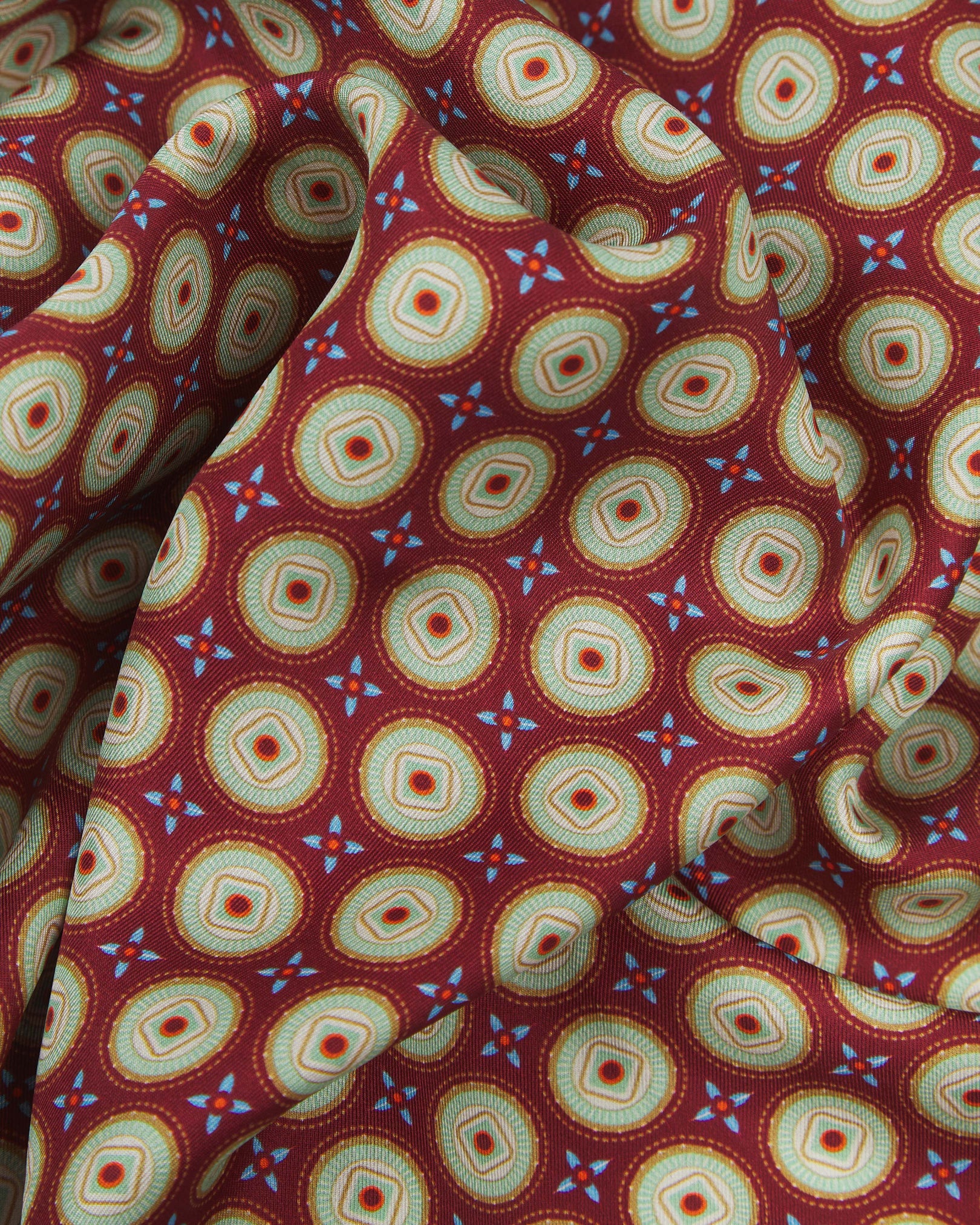 Silk Geometric Neckerchief - Bellingham | Gardenia - Image 2