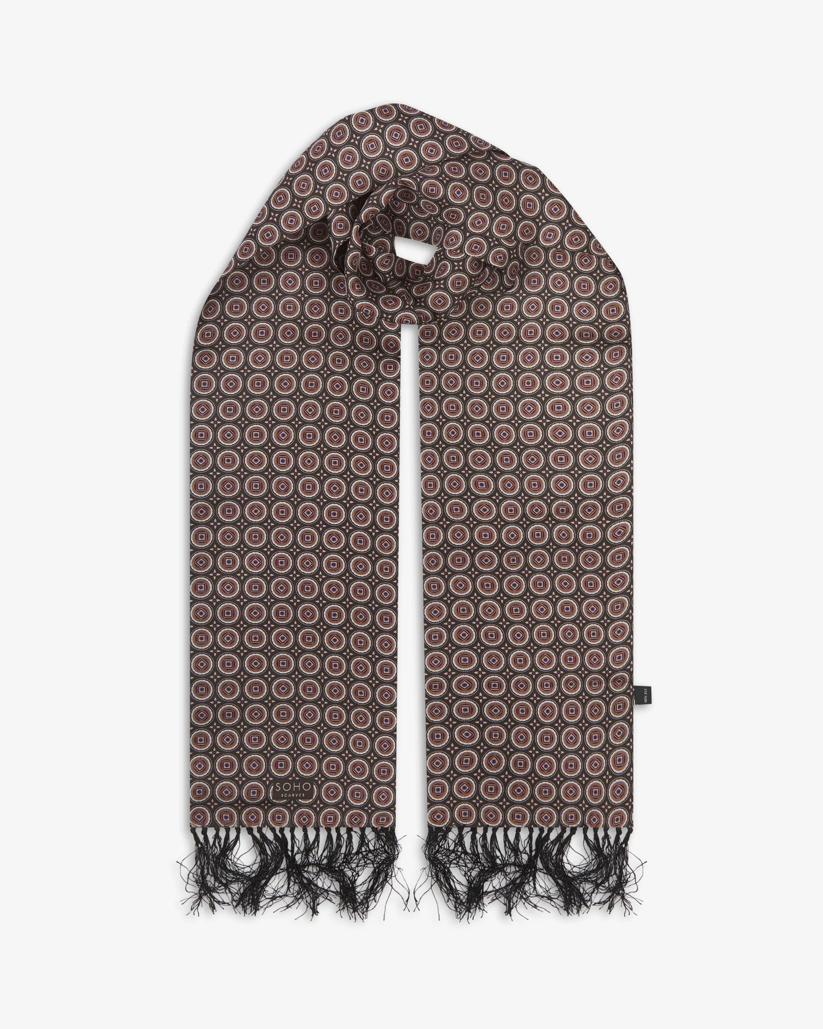 Silk Aviator Scarf - Bellingham | Mahogany Daze