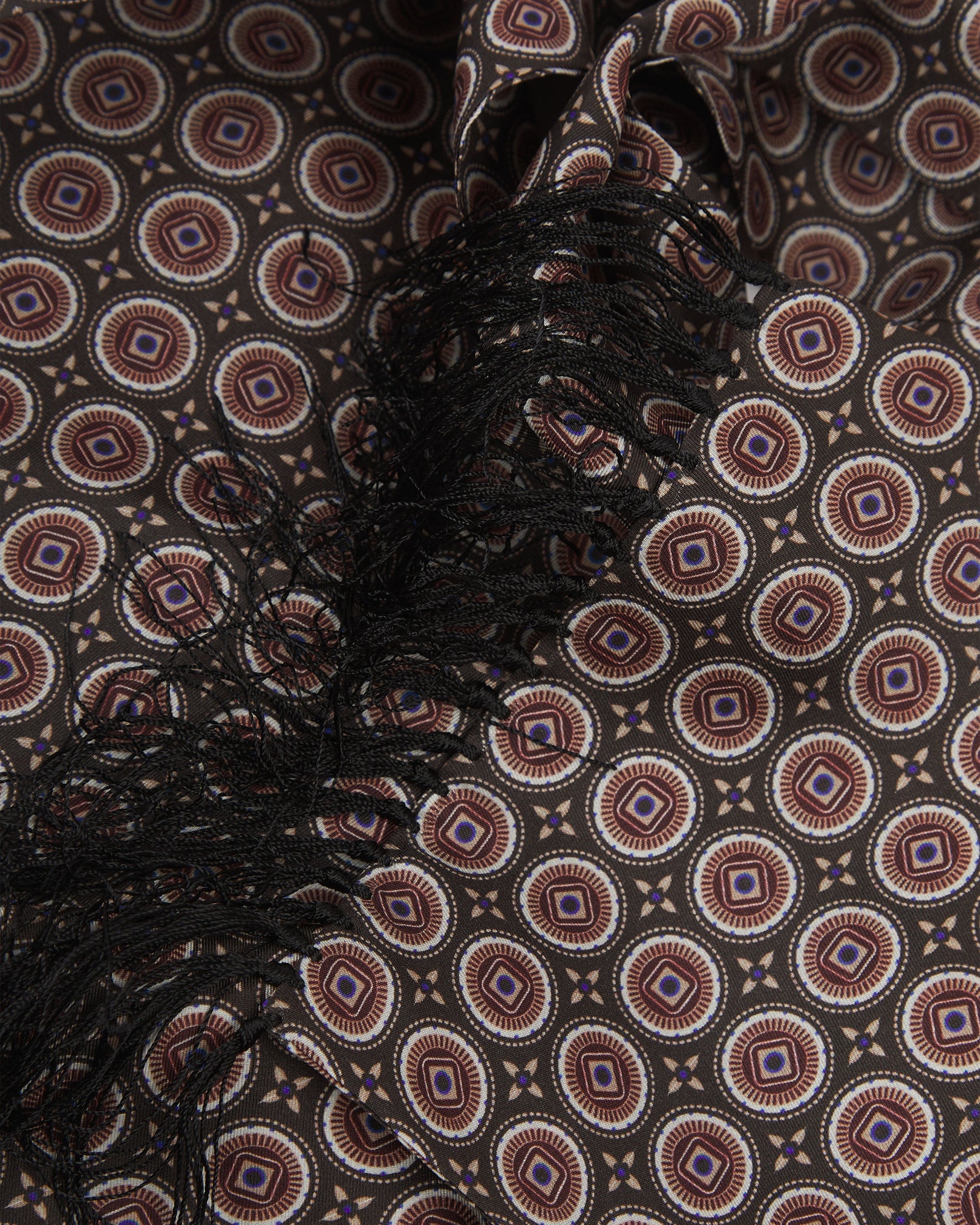 Silk Aviator Scarf - Bellingham | Mahogany Daze - Image 2