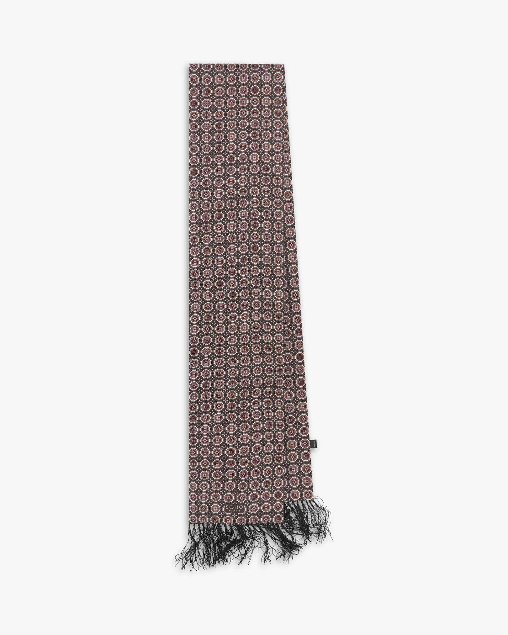 Silk Aviator Scarf - Bellingham | Mahogany Daze - Image 3