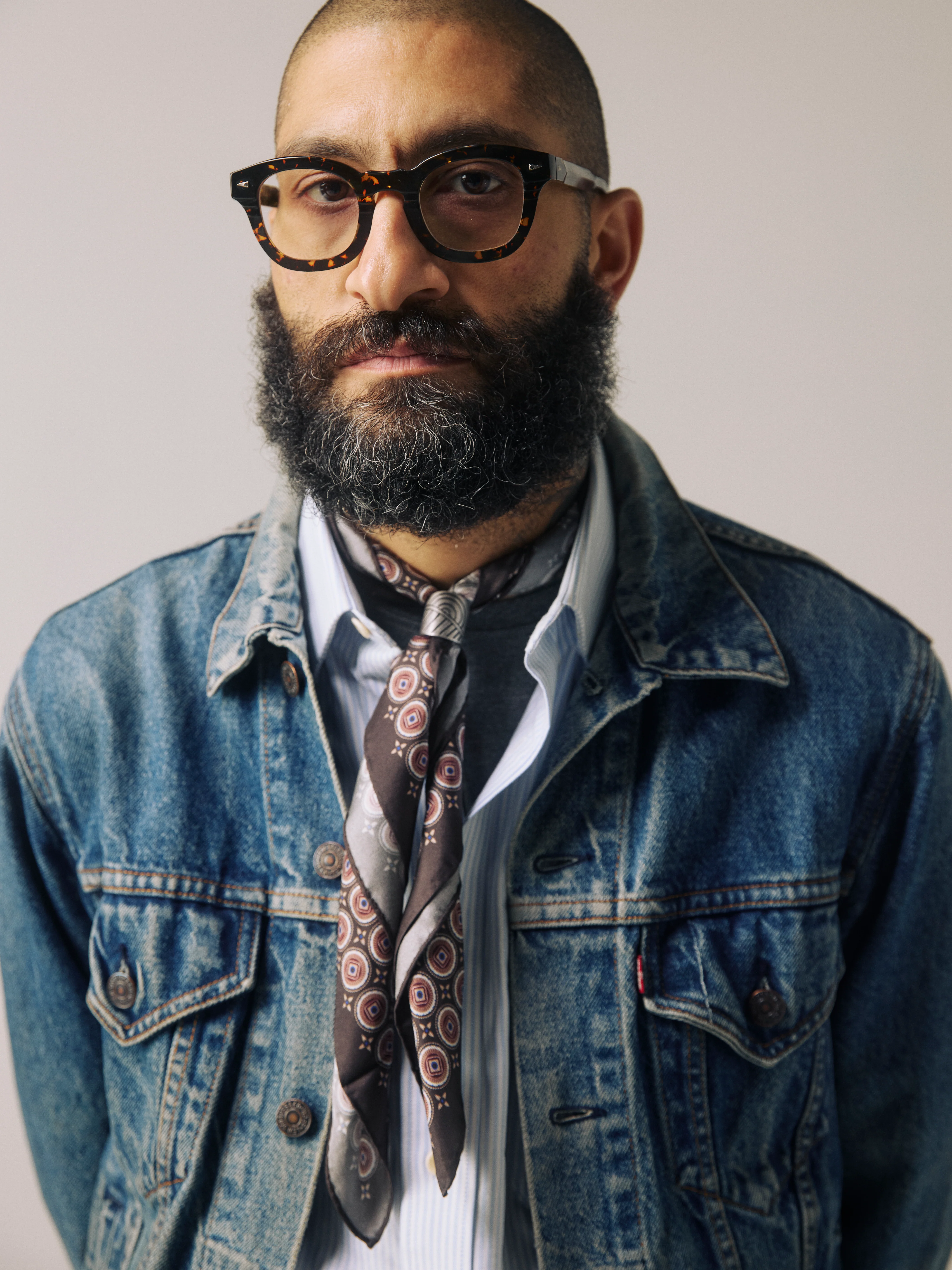 Silk Geometric Neckerchief - Bellingham | Mahogany Daze - Image 5