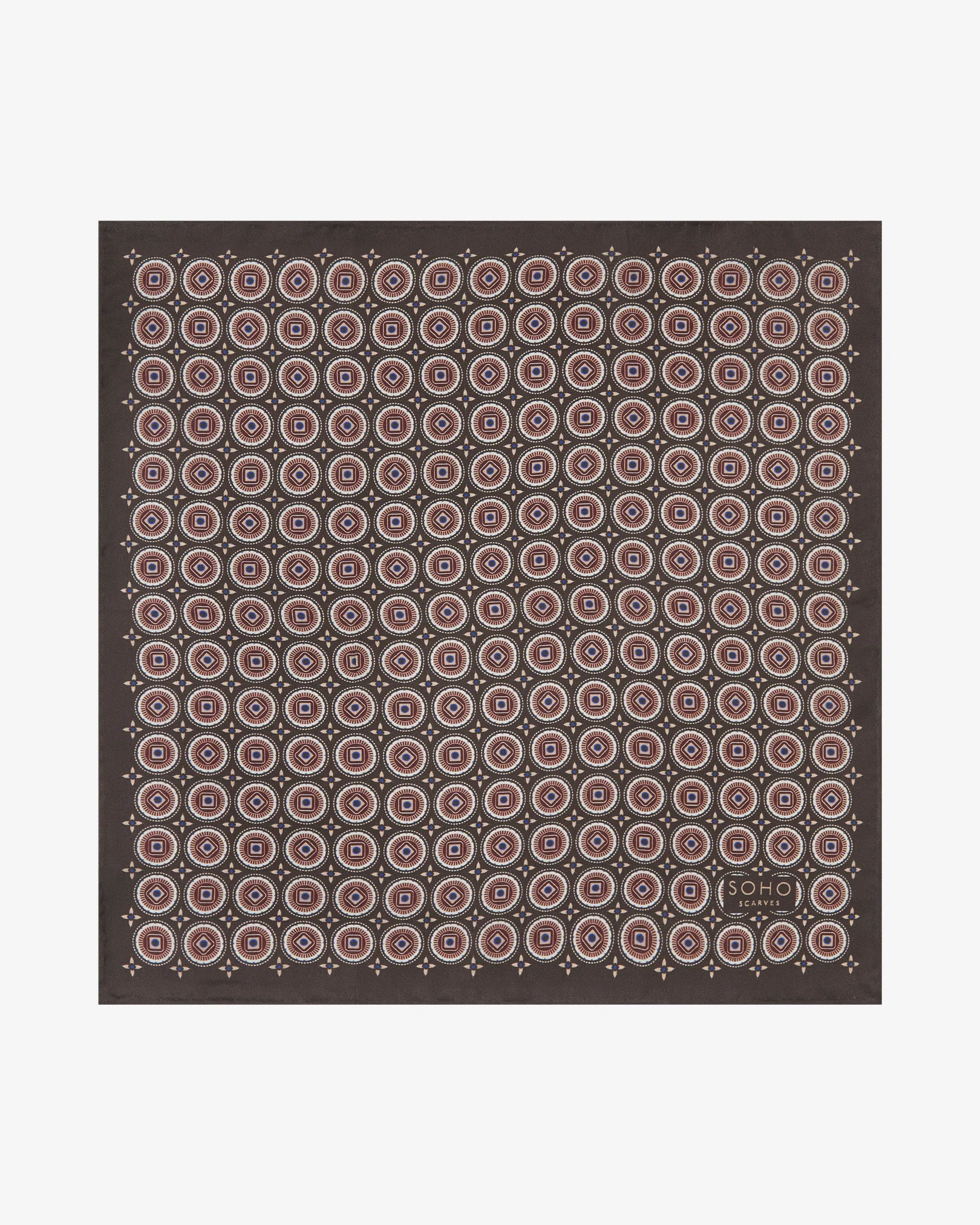 Silk Pocket Square - Bellingham | Mahogany Daze