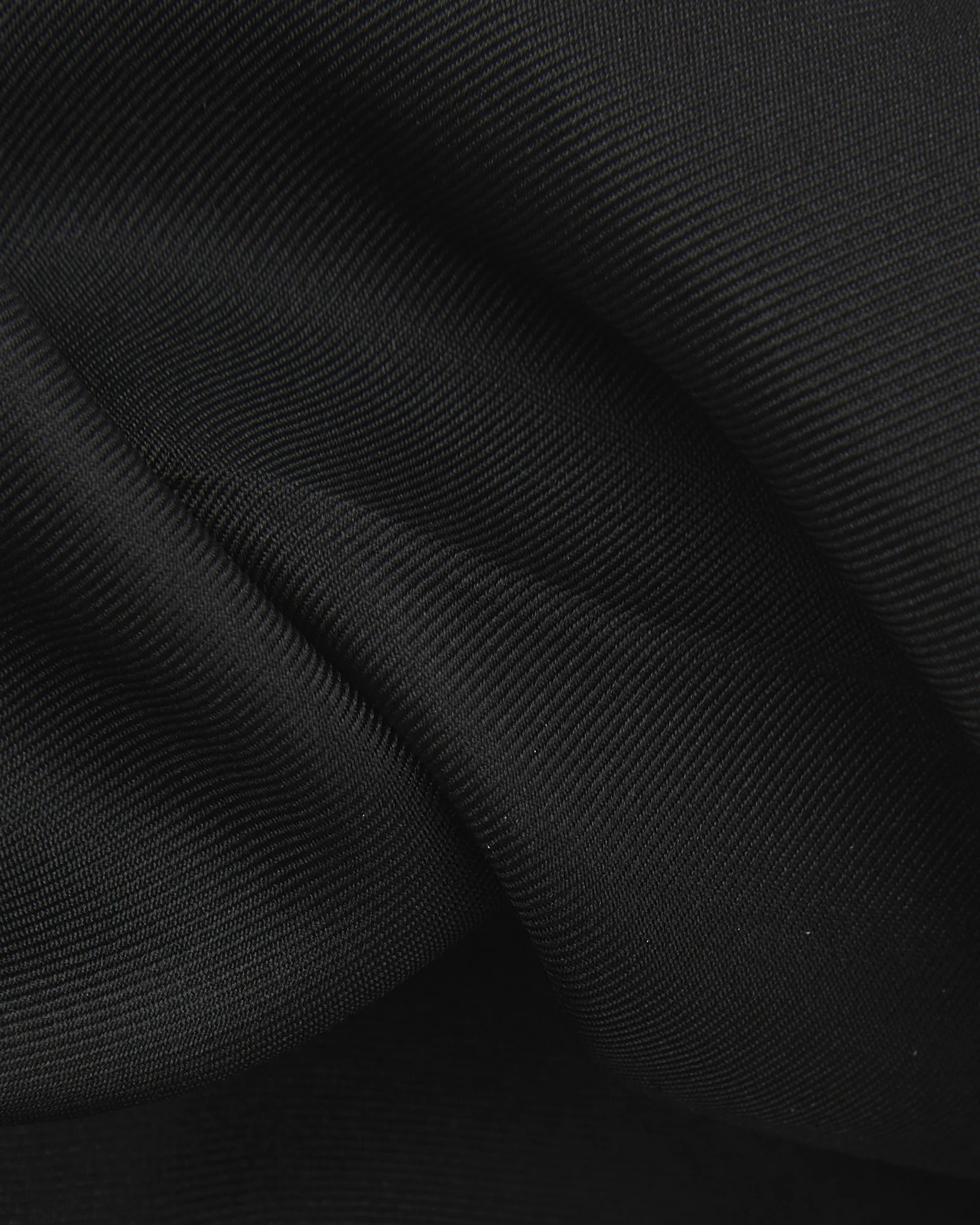 Silk Pocket Square - Solid | Black - Image 3