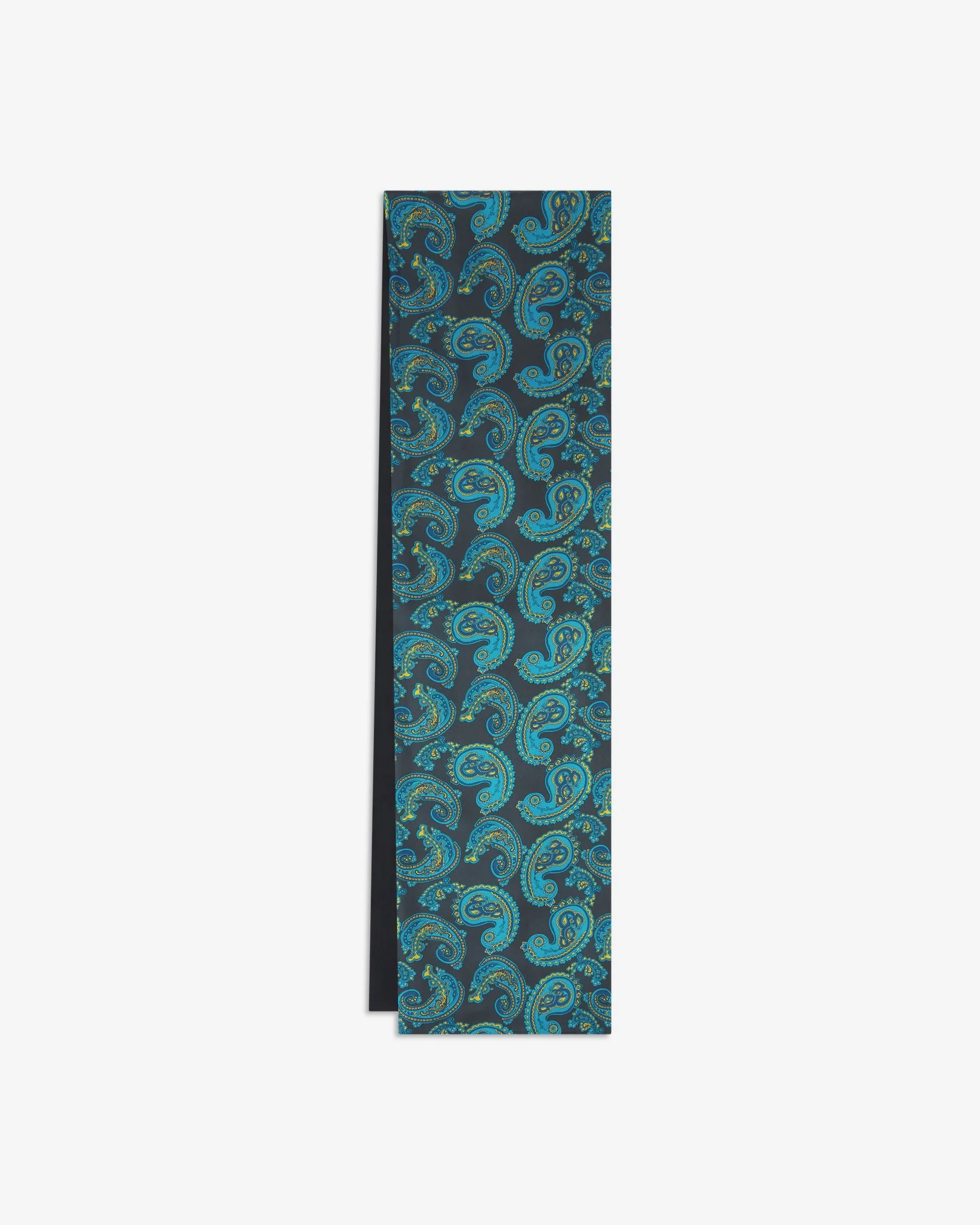 Wool-Backed Silk Dress Scarf in Paisley - The Bridle - Image 3