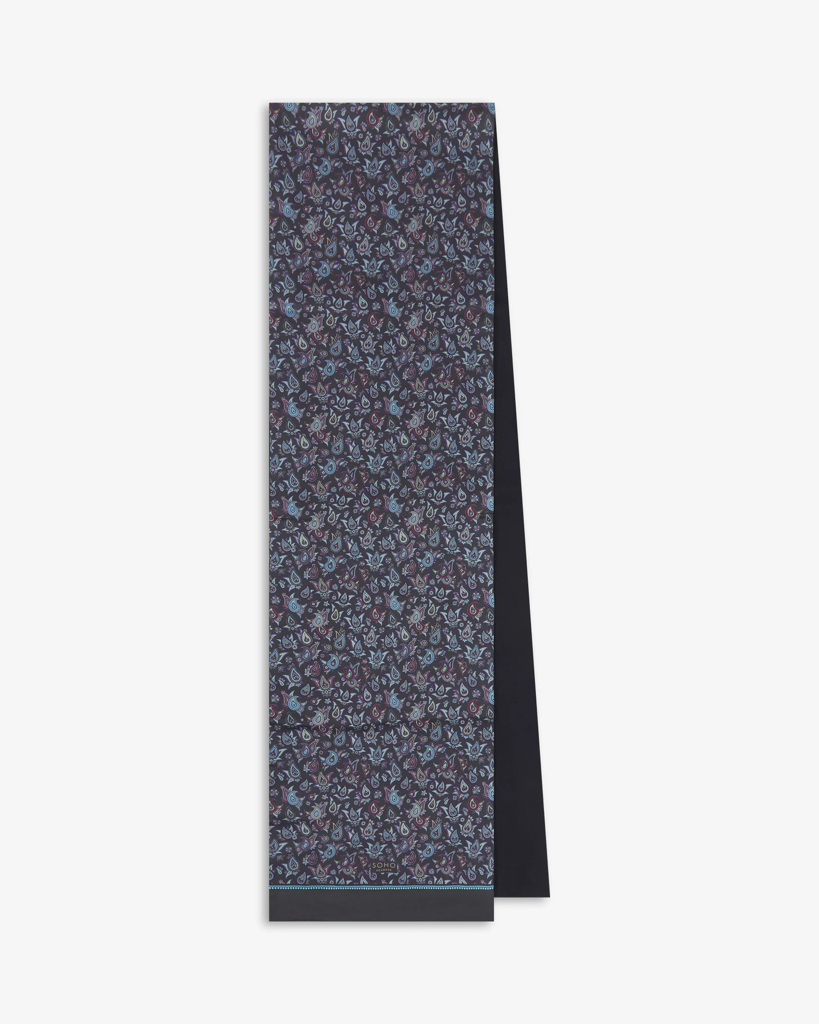 Wool-Backed Silk Dress Scarf - Buttermere | Gardenia - Image 3