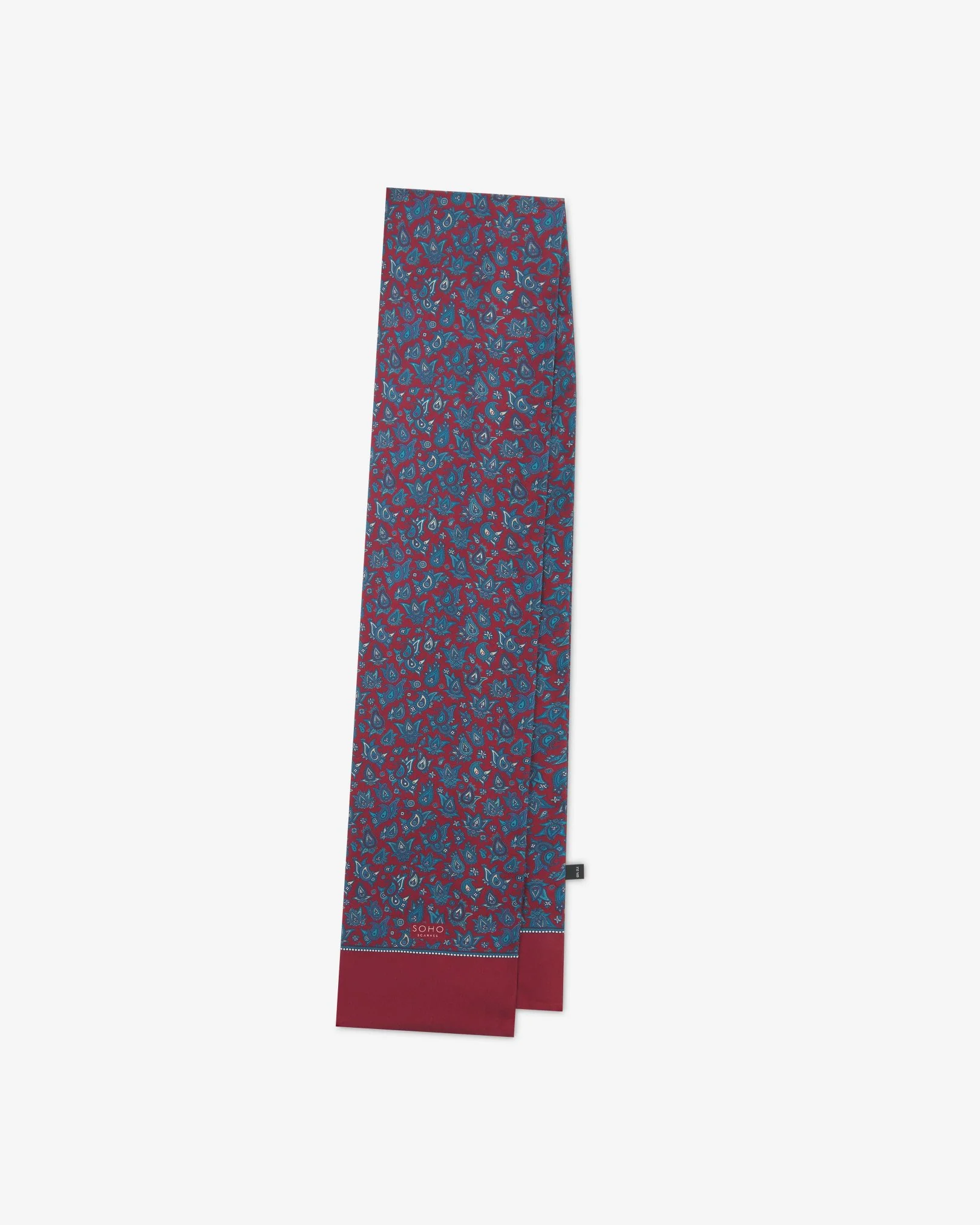 Silk Paisley Scarf in Rust - The Buttermere - Image 3