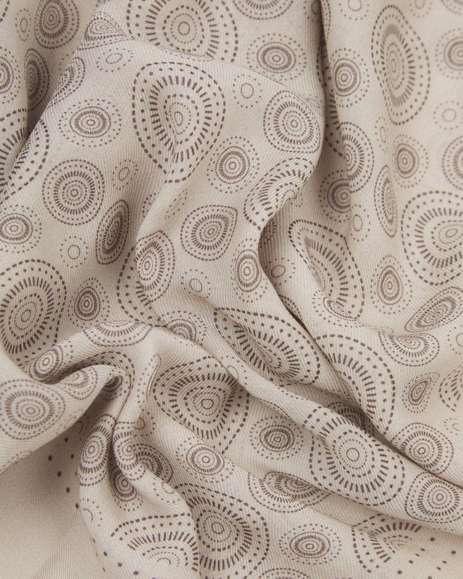 Noughts in Cream - Bohemian Style Bandana - Image 2