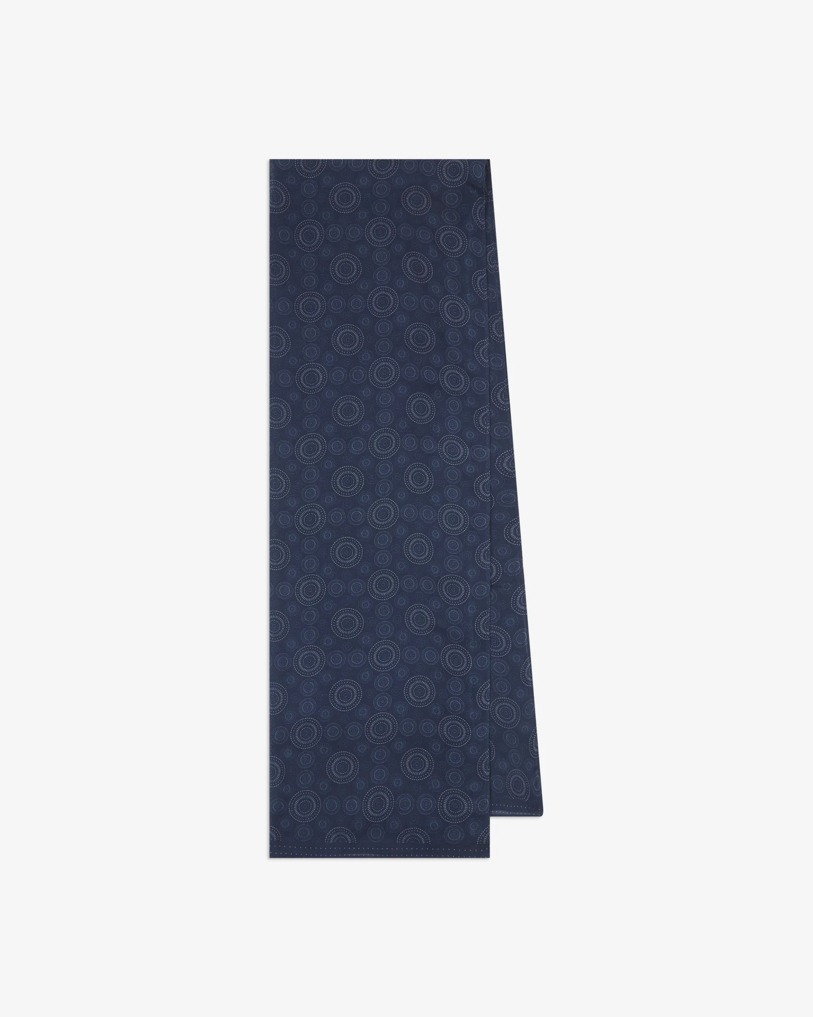 Noughts in Indigo - Bohemian Lightweight Wide Scarf - Image 3