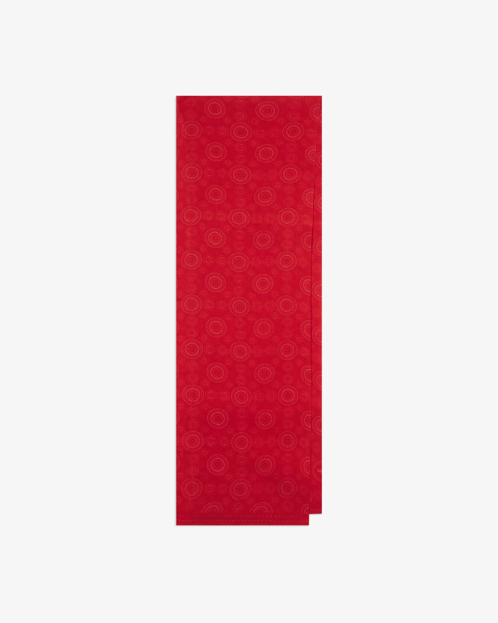 Noughts in Red - Bohemian Lightweight Wide Scarf - Image 3