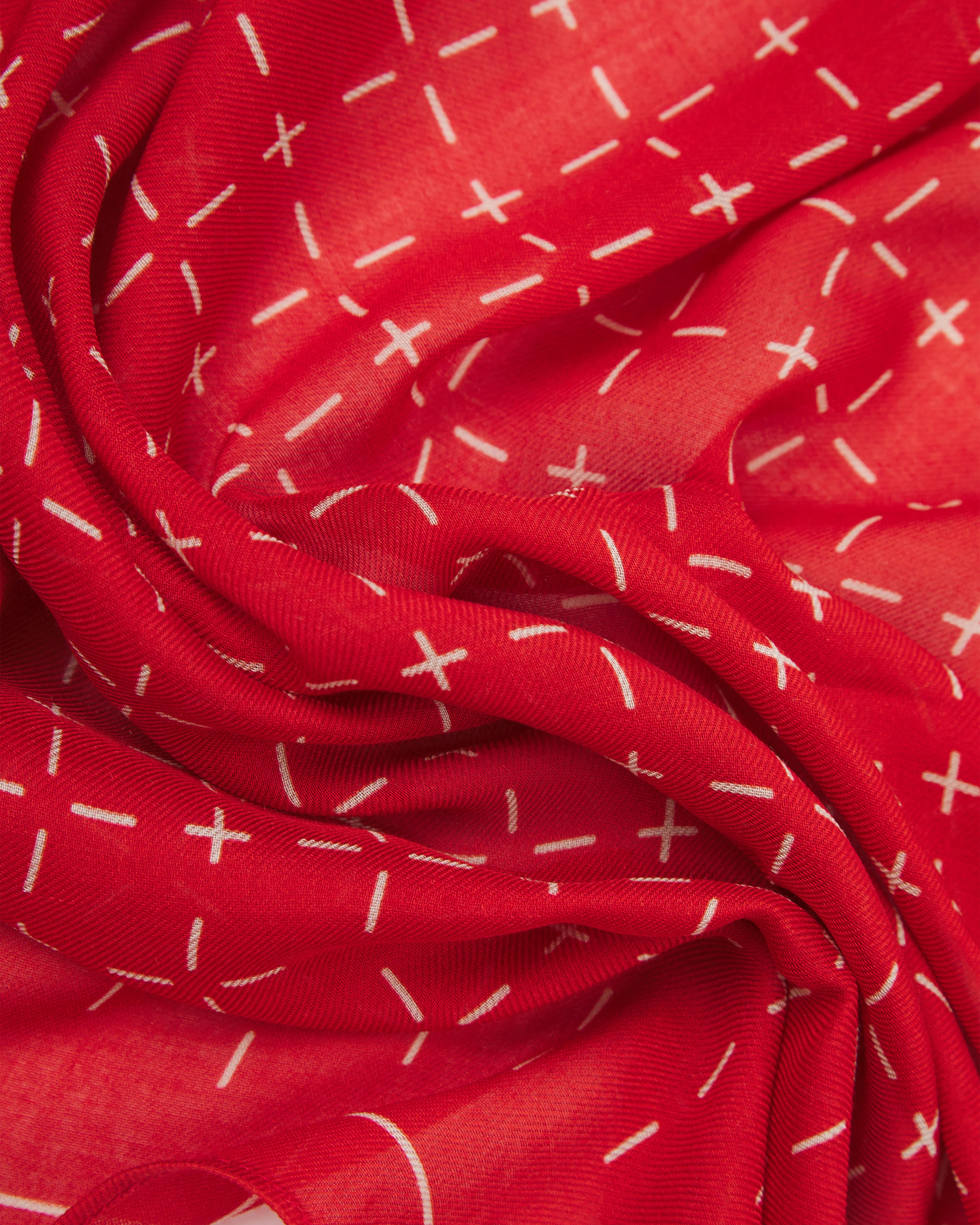 Crosses in Red - Bohemian Style Bandana - Image 2