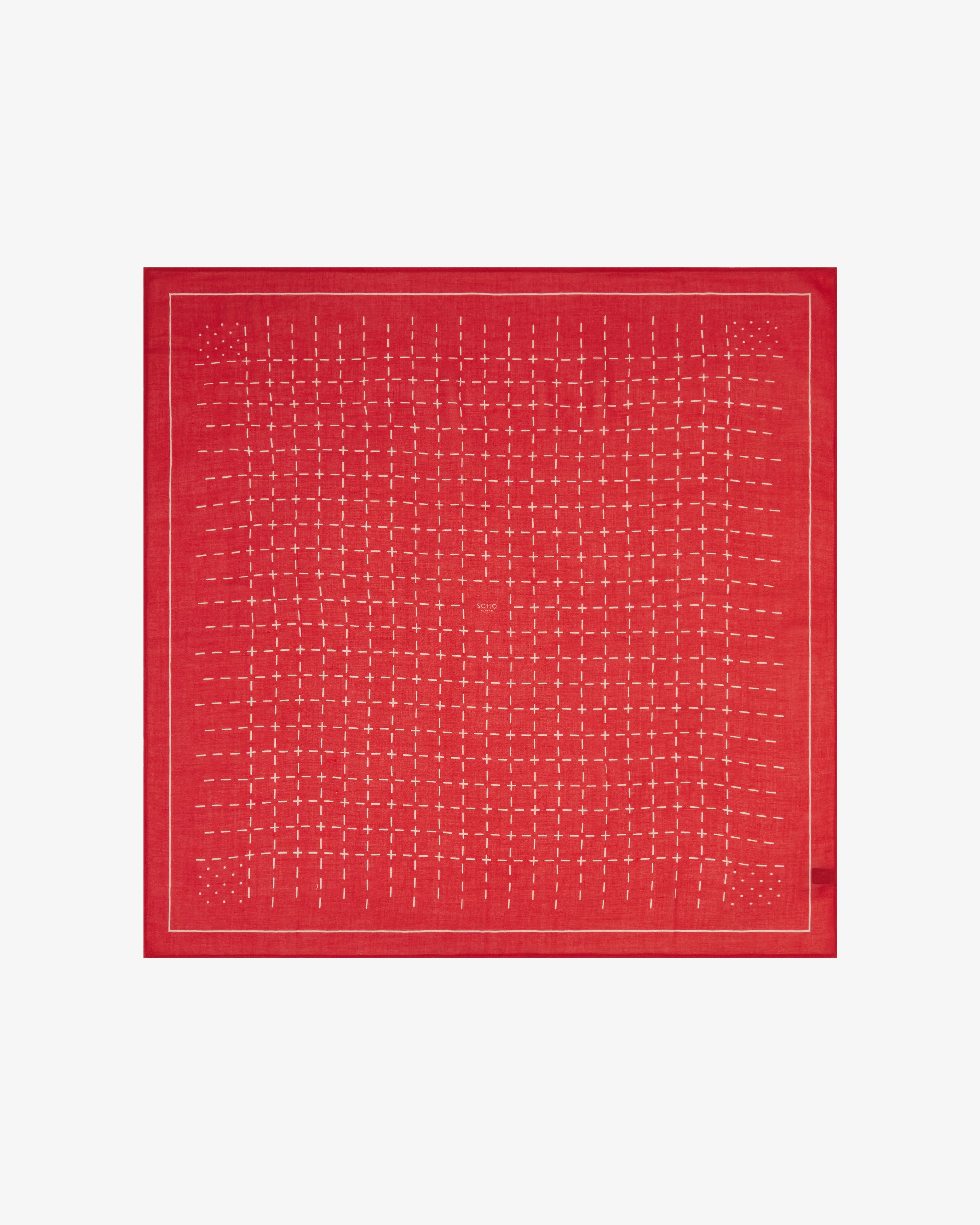 Crosses in Red - Bohemian Style Bandana - Image 3