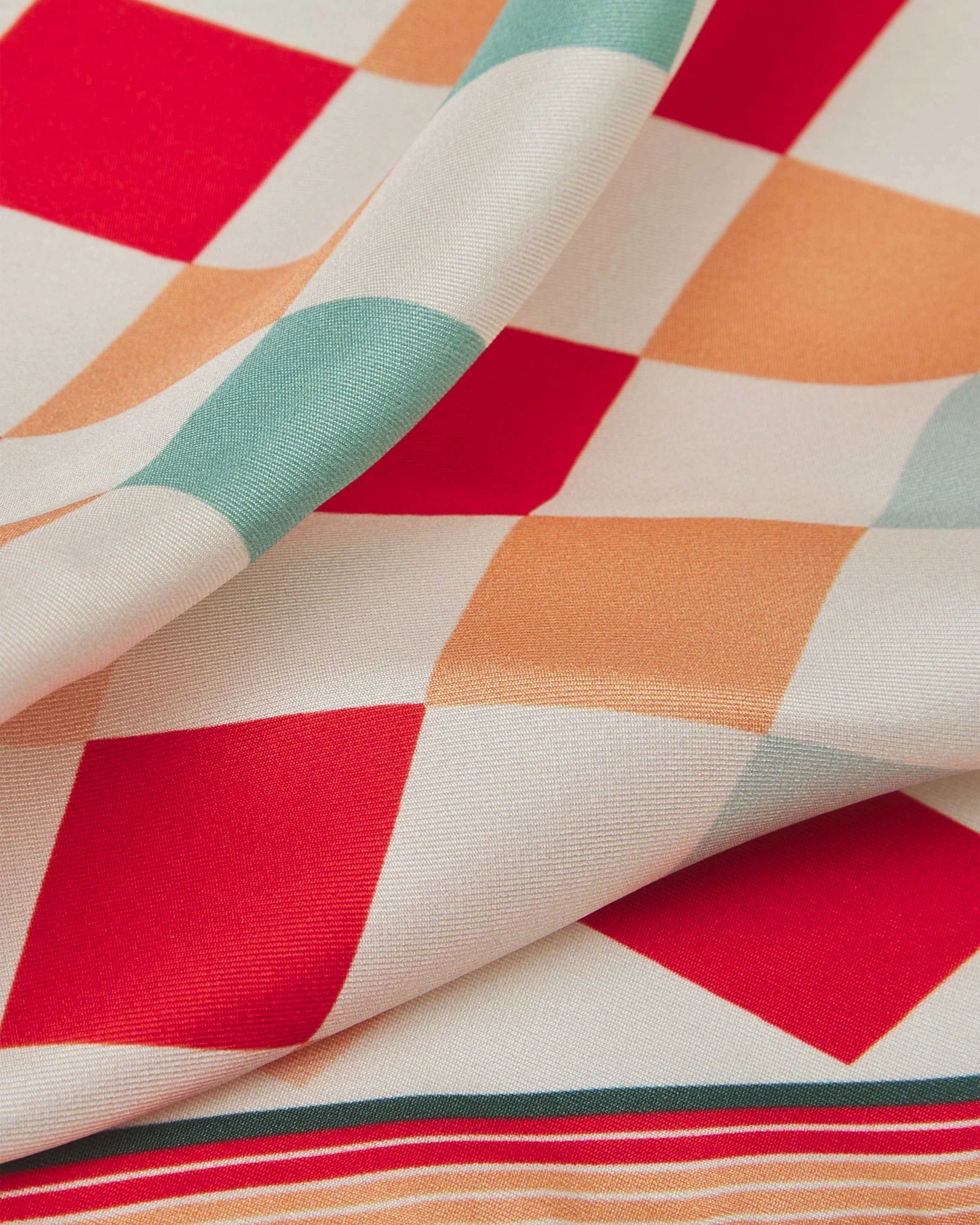 Silk Pocket Square - 1950's | Diamonds - Image 3