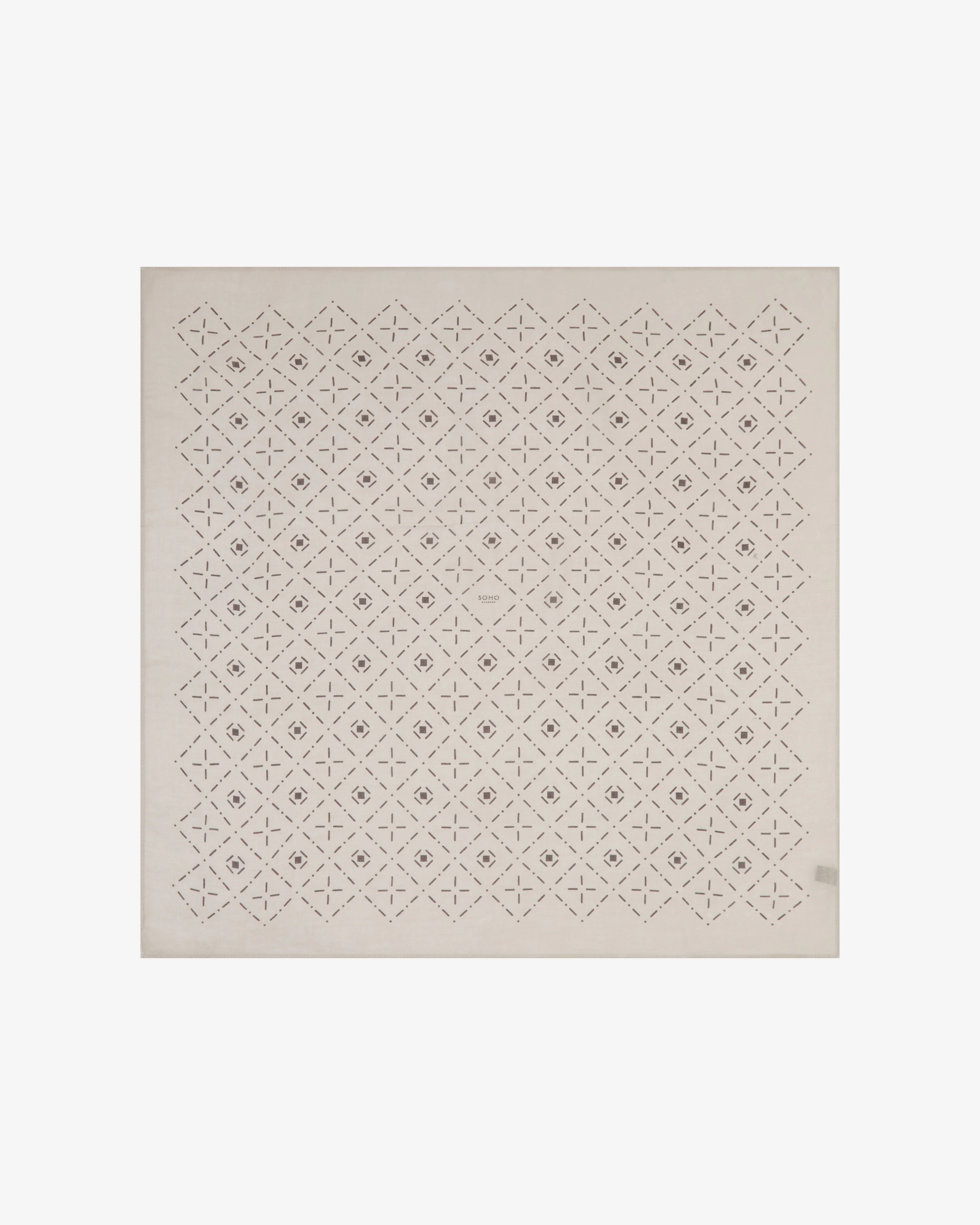 Diamonds in Cream - Bohemian Style Bandana - Image 3