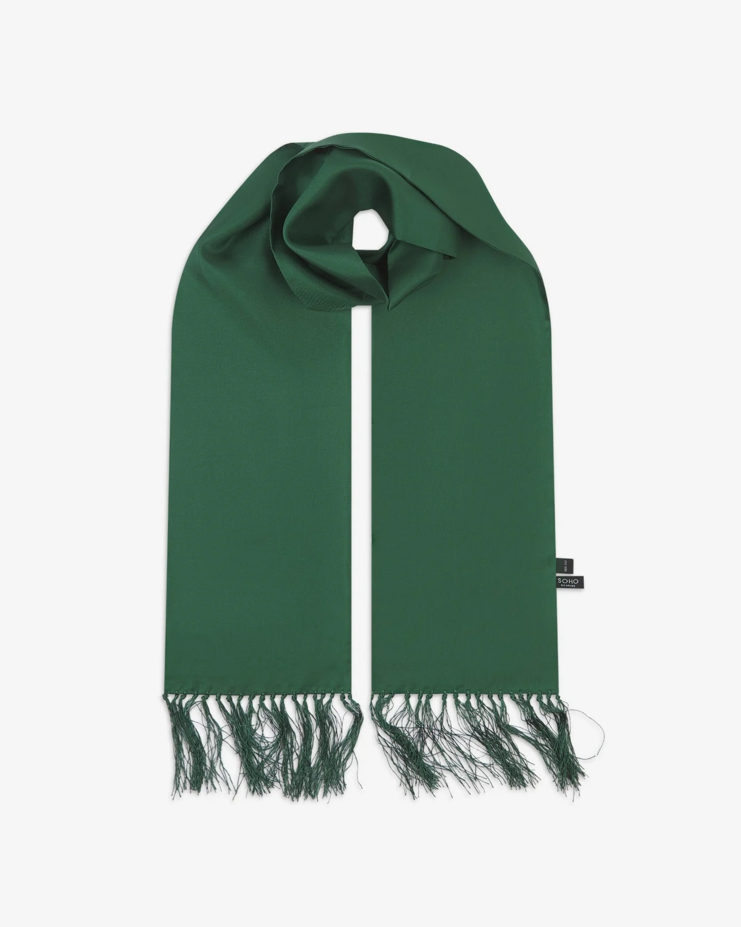 Silk Aviator Scarf - Green
