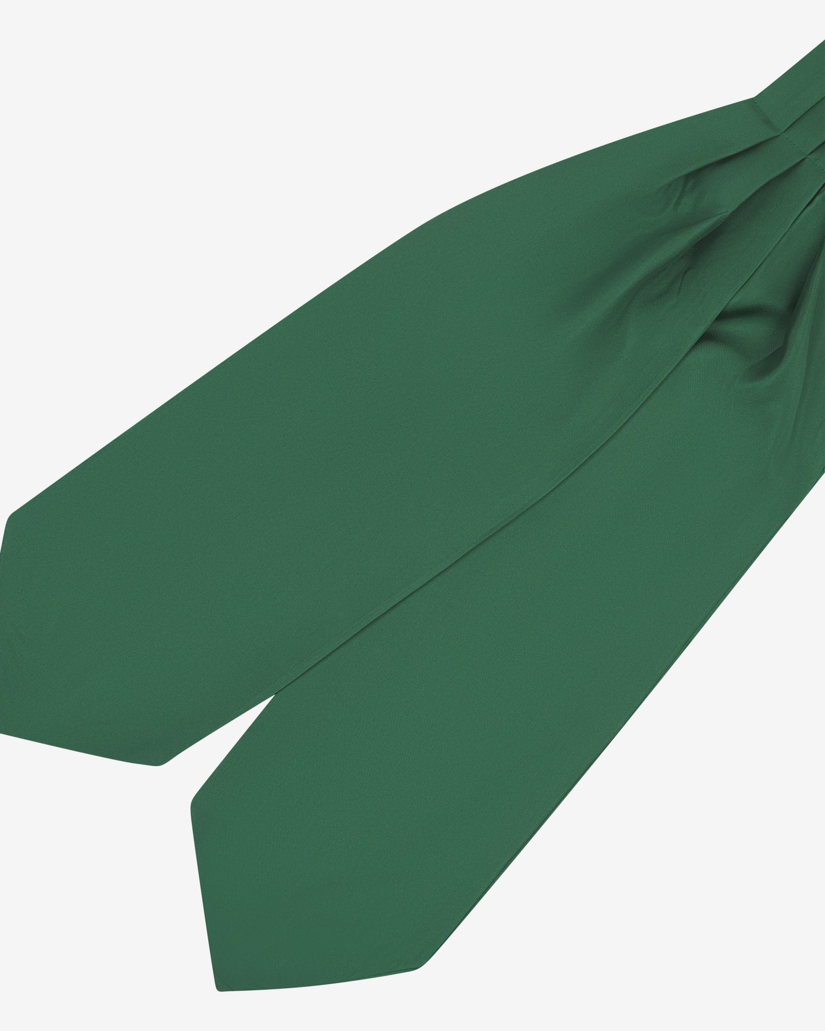 Silk Double Ascot Tie - Green - Image 3