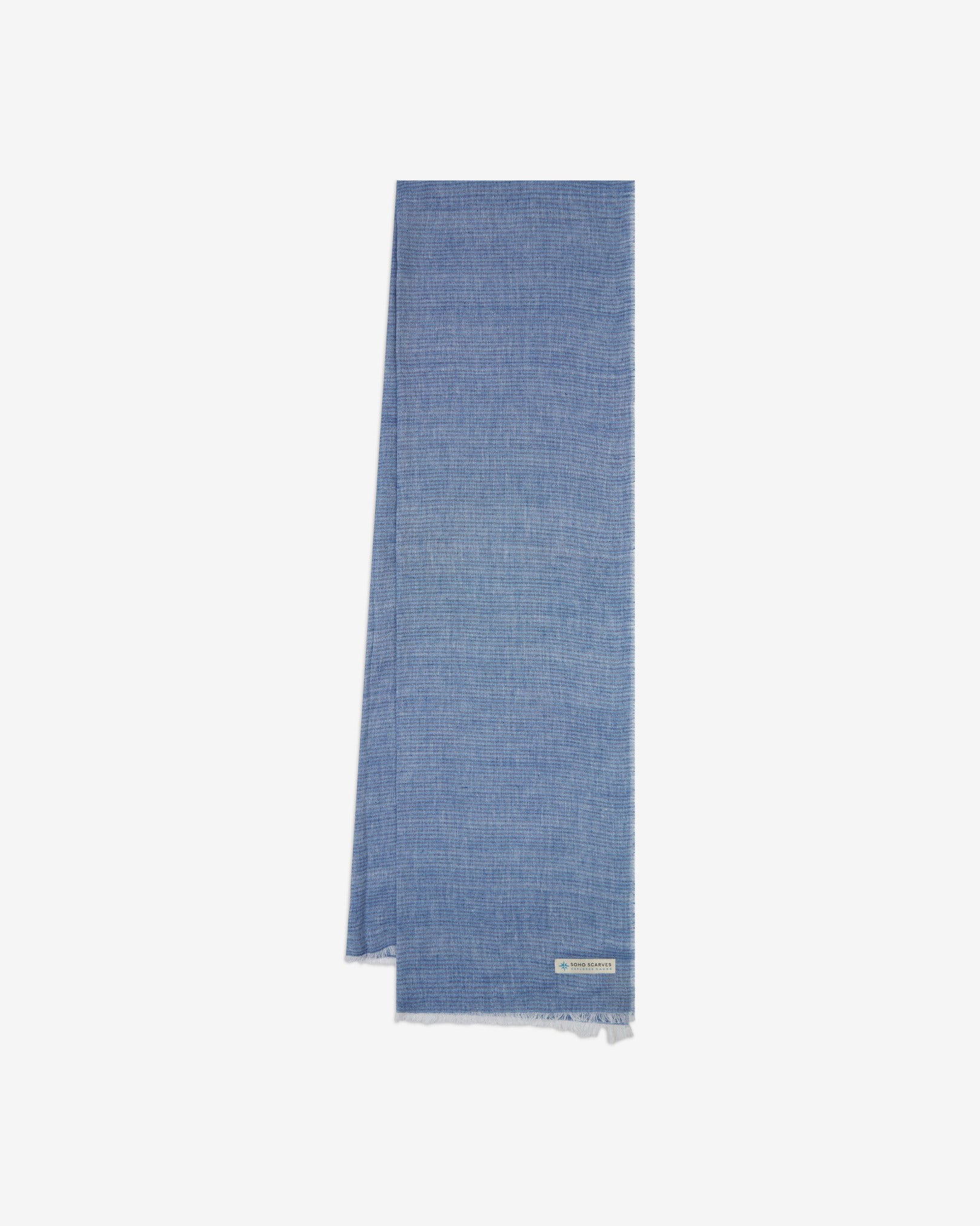 Cotton Scarf in Blue - The MacArthur - Image 3