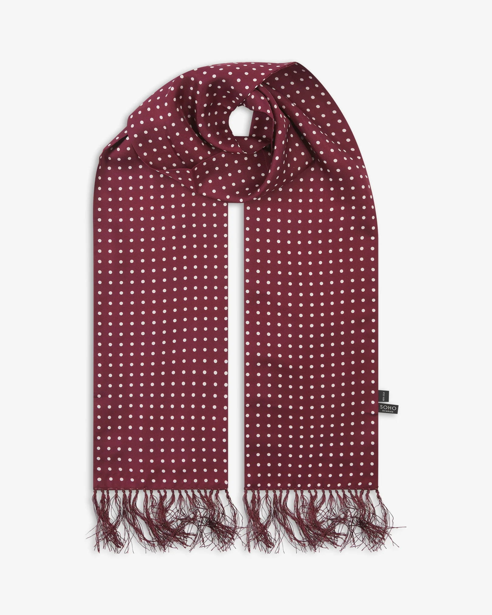 Silk Polka Dot Aviator Scarf - The Sapporo Aviator