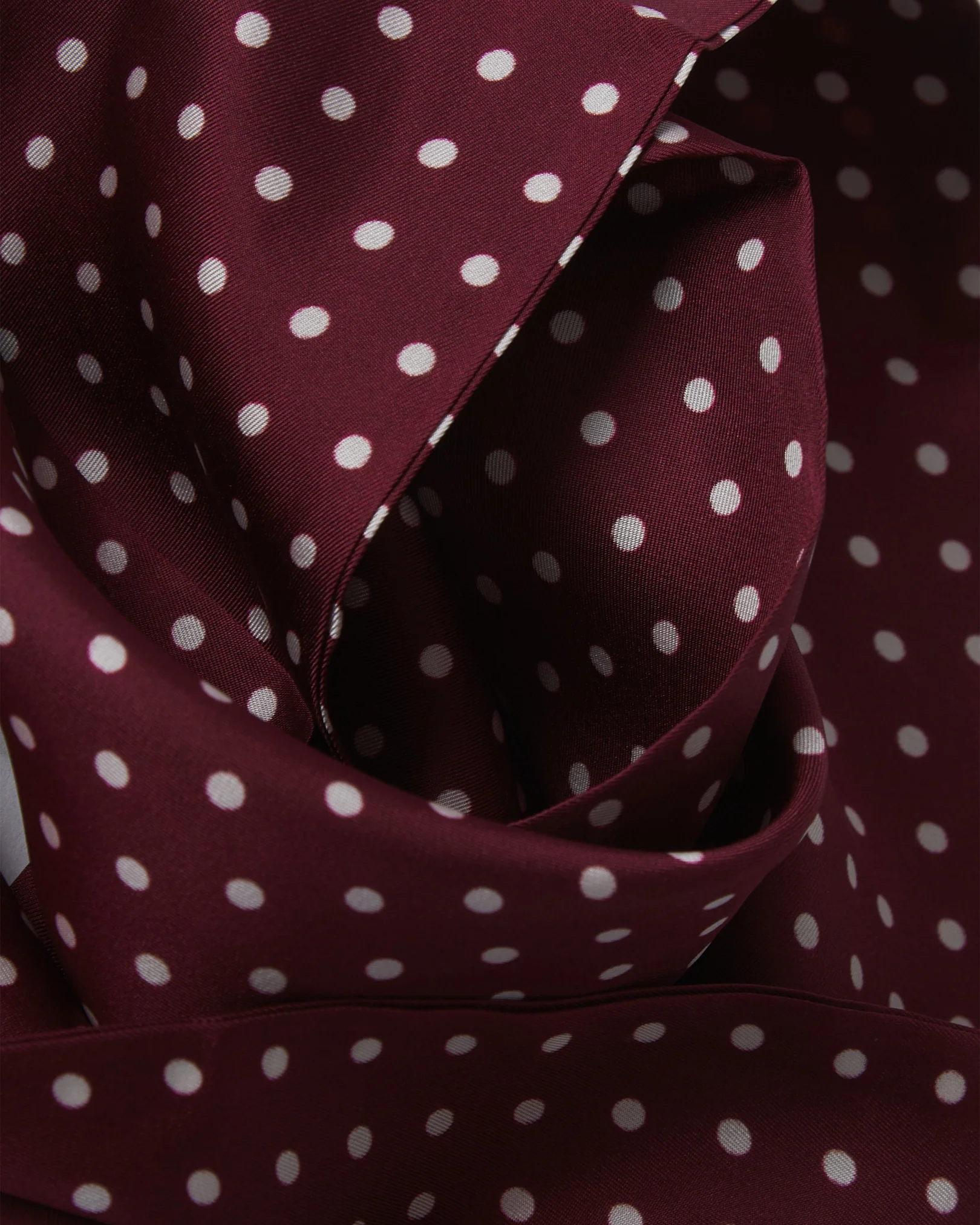 Silk Polka Dot Aviator Scarf - The Sapporo Aviator - Image 2