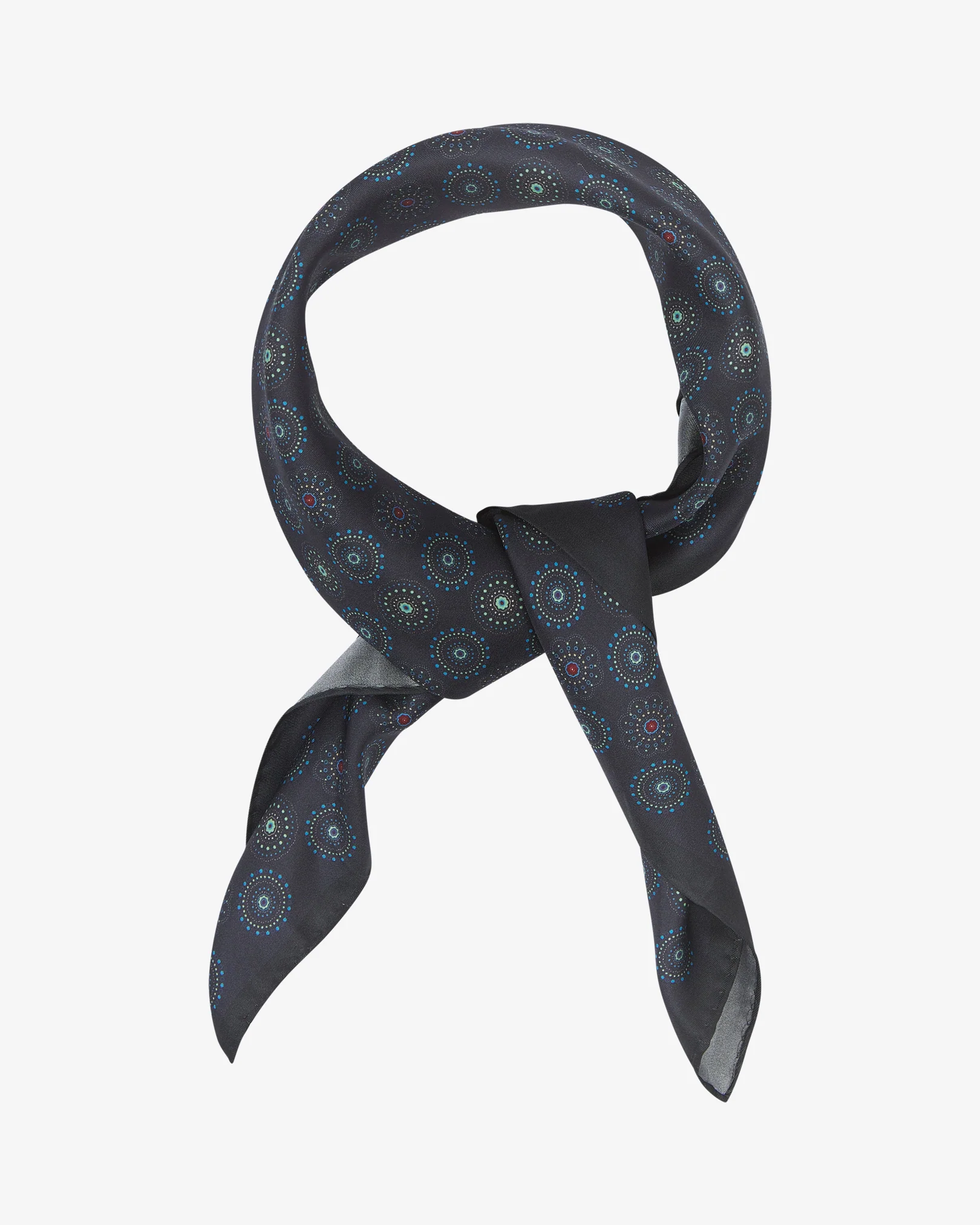 Silk Geometric Neckerchief - Seattle | Gardenia