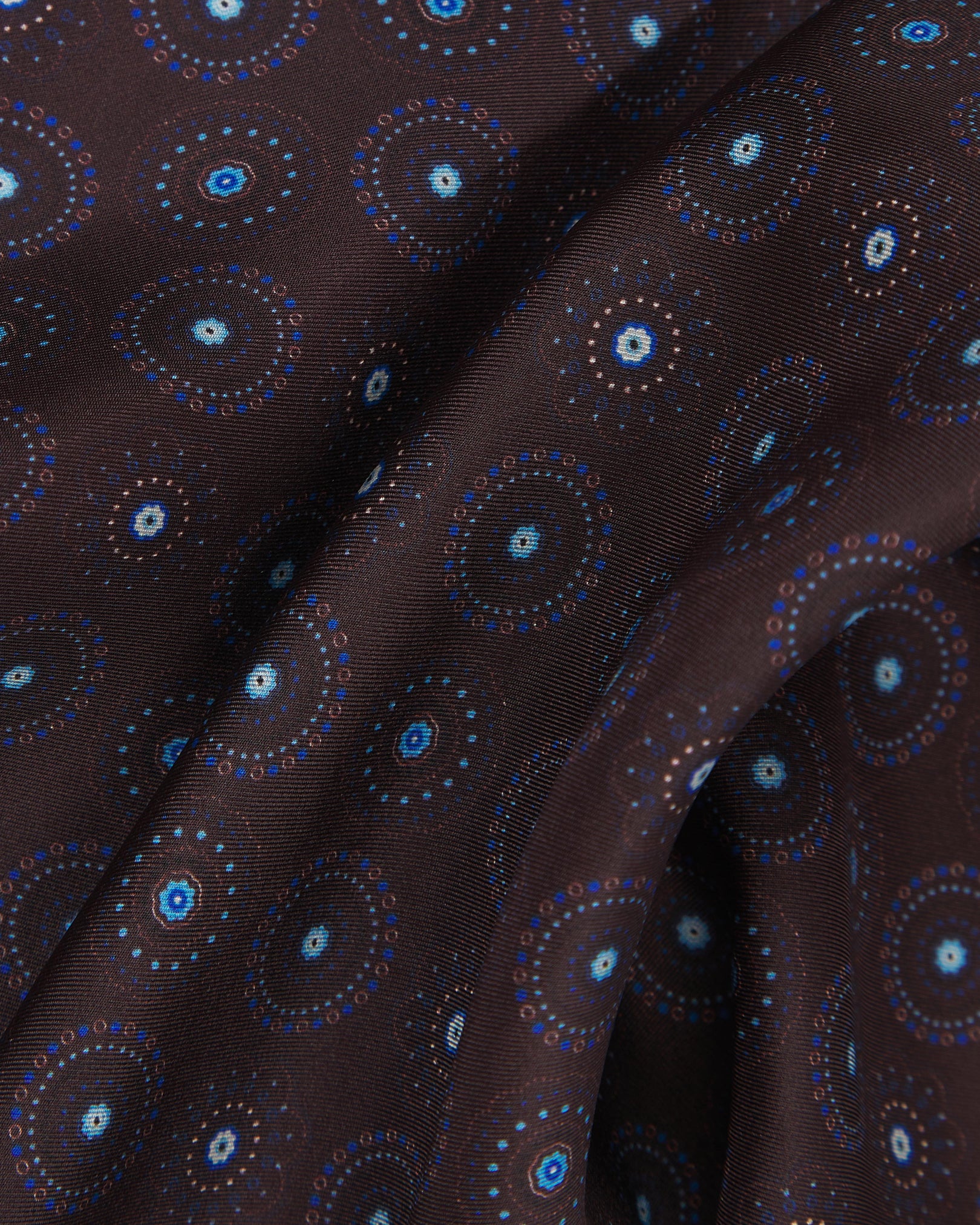 Silk Geometric Neckerchief - Seattle | Mahogany Daze - Image 2