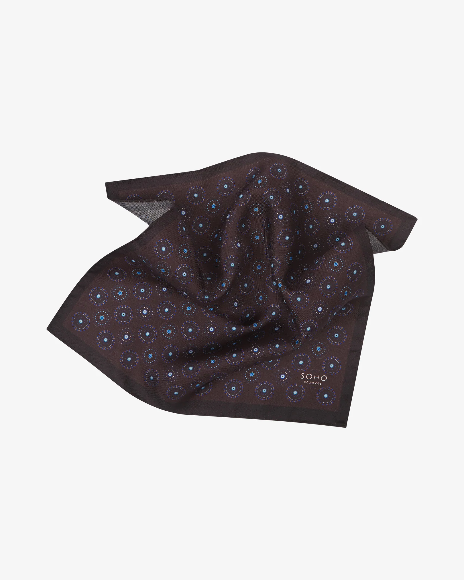 Silk Pocket Square - Seattle | Mahogany Daze - Image 2