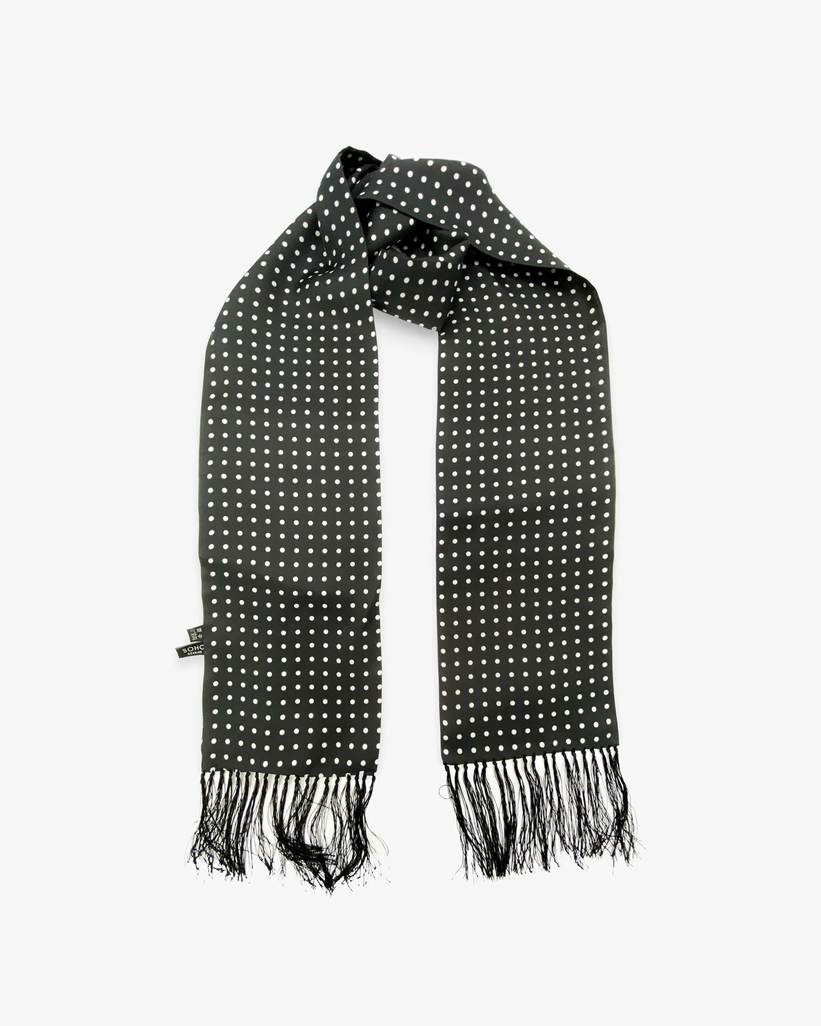 Silk Polka Dot Aviator Scarf - The Shinagawa Aviator