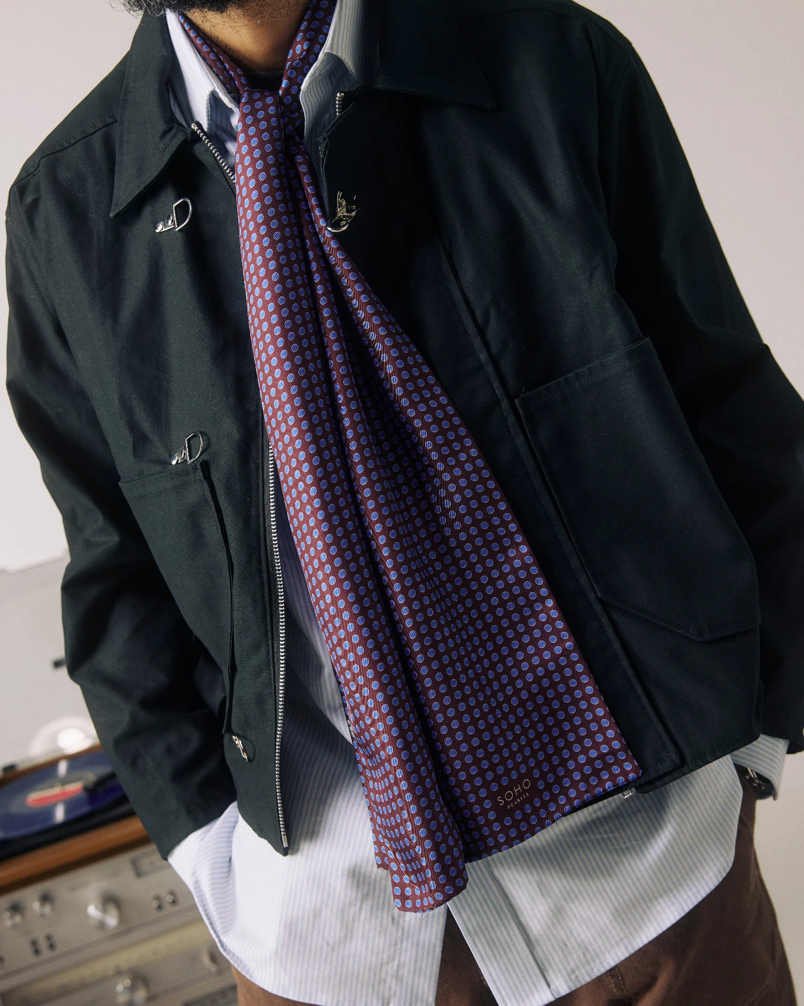 Silk Scarf - Skytree | Mahogany Daze - Image 4
