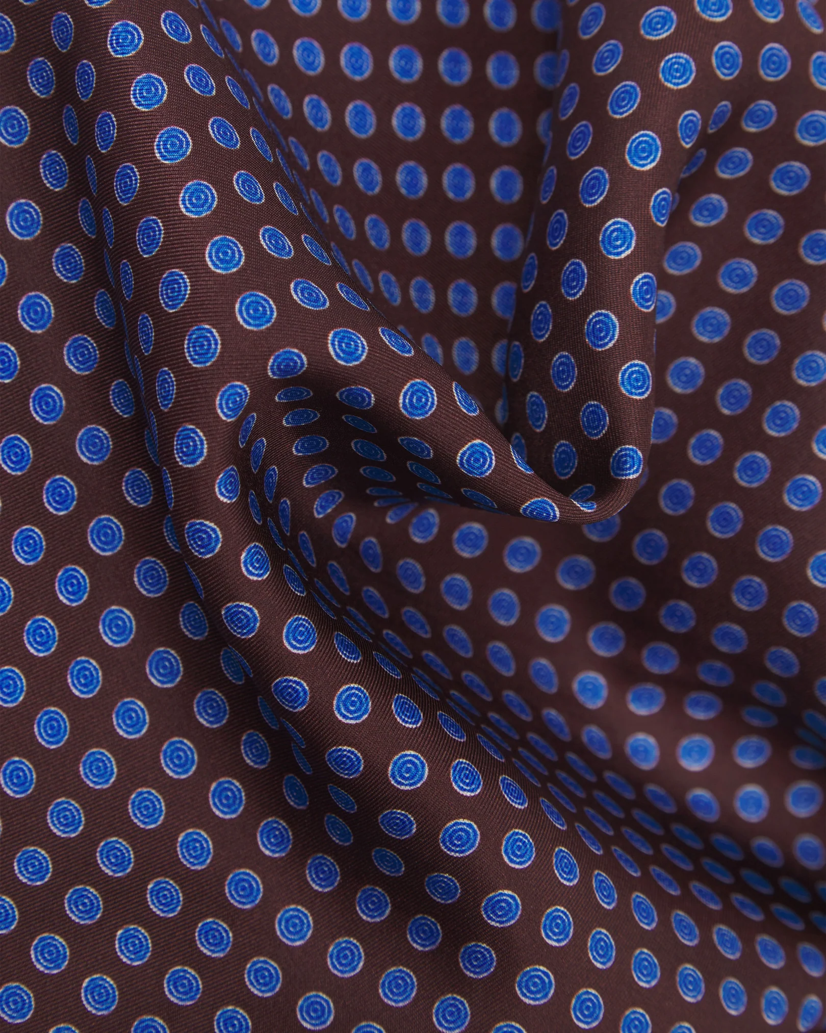 Silk Pocket Square - Skytree | Mahogany Daze - Image 3