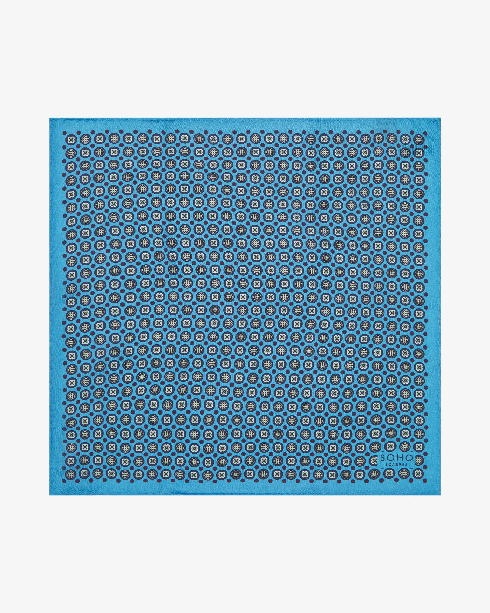 Silk Pocket Square - Toshima | Gardenia