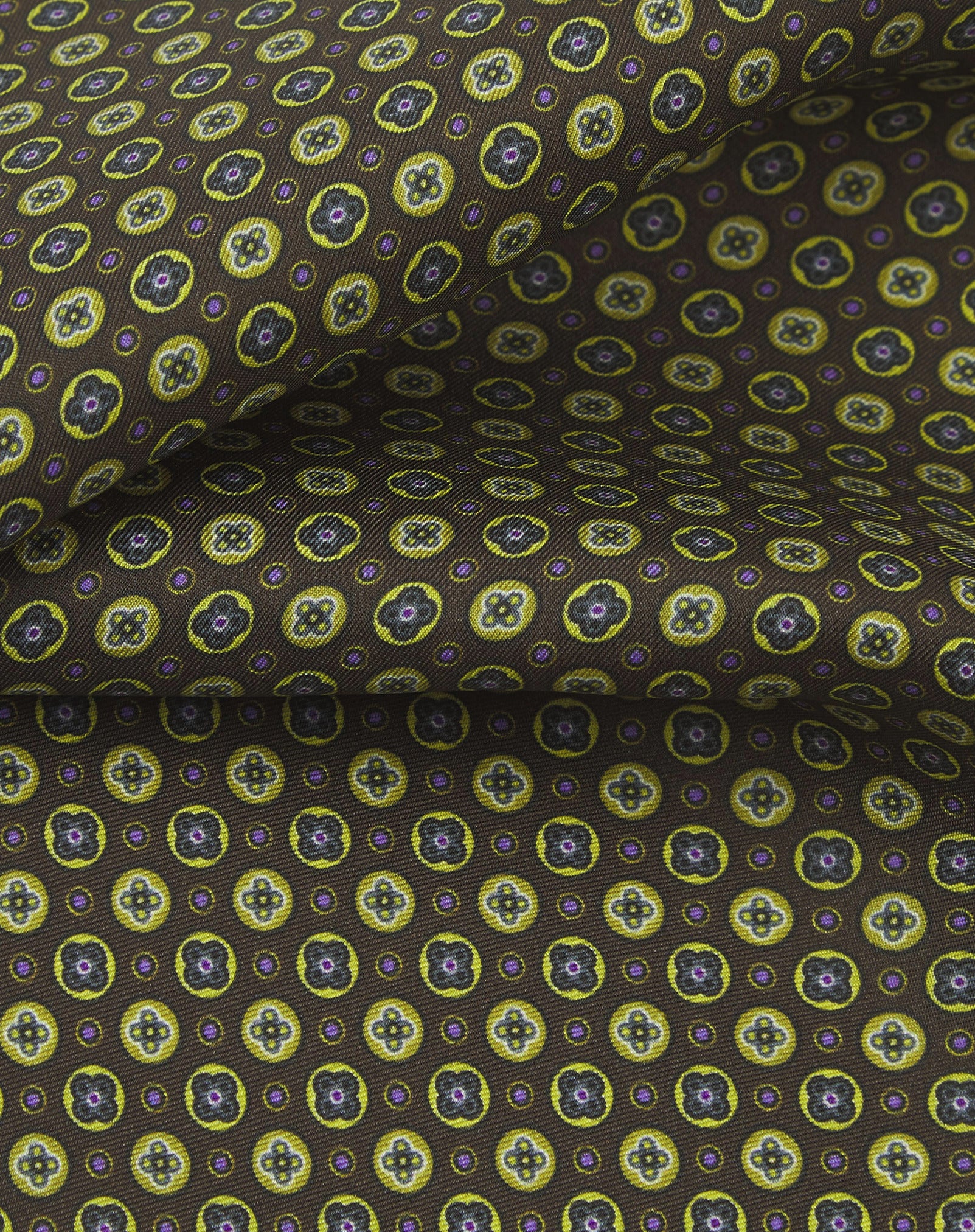 Silk Pocket Square - Geometric | Toshima Green - Image 3