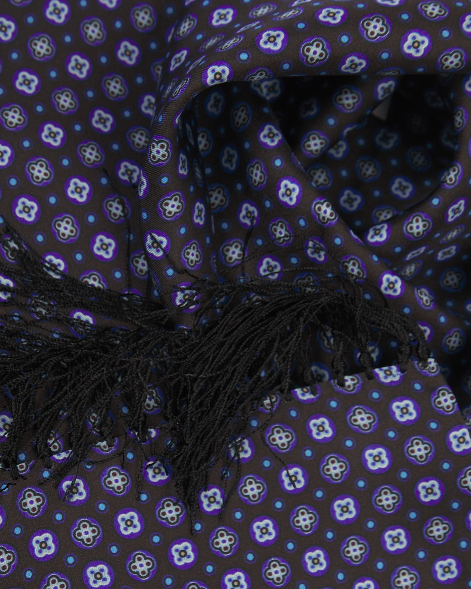 Silk Aviator Scarf - Toshima | Mahogany Daze - Image 2
