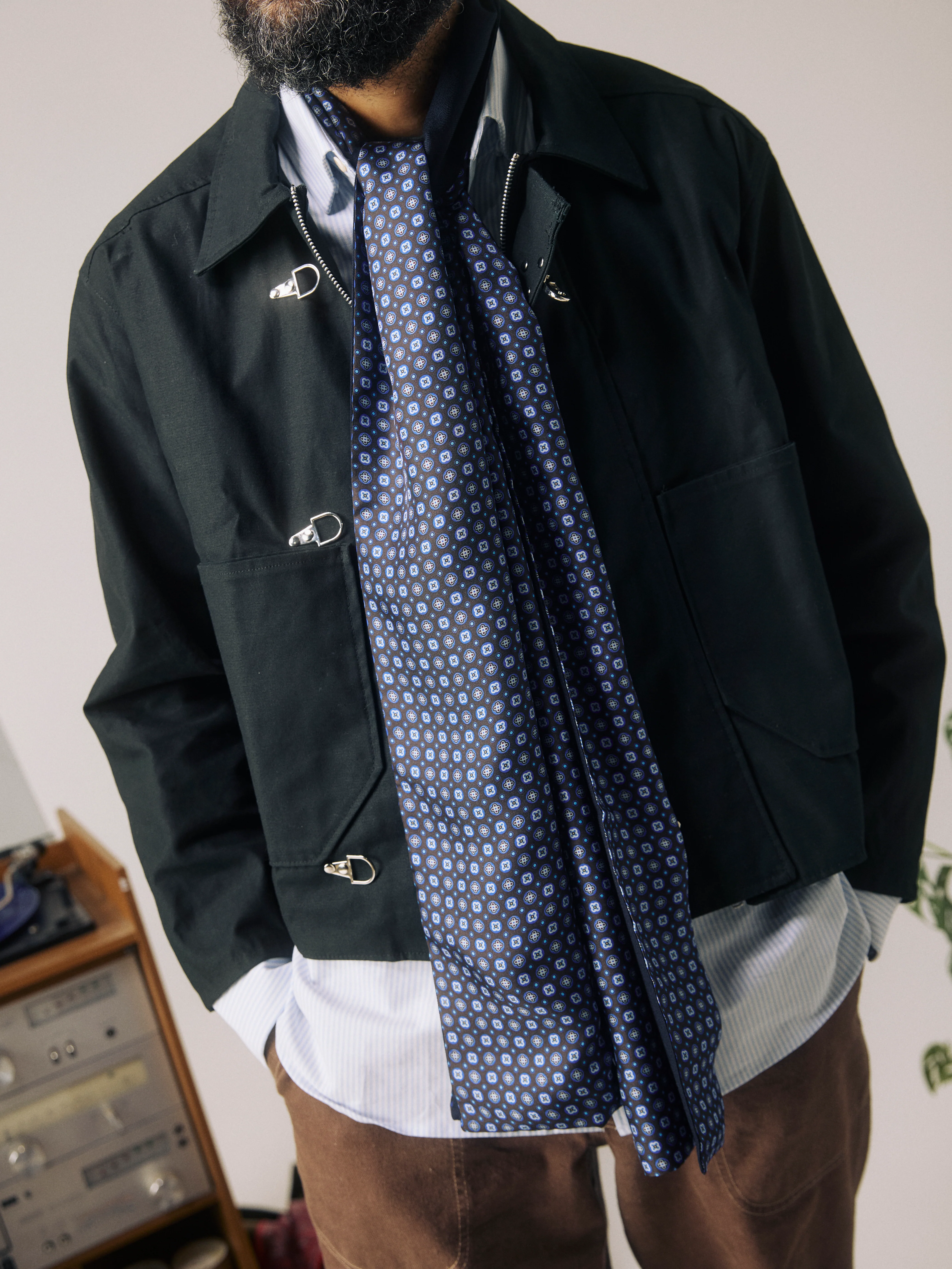 Men's Silk Scarf - Toshima | Mahogany Daze - Image 4