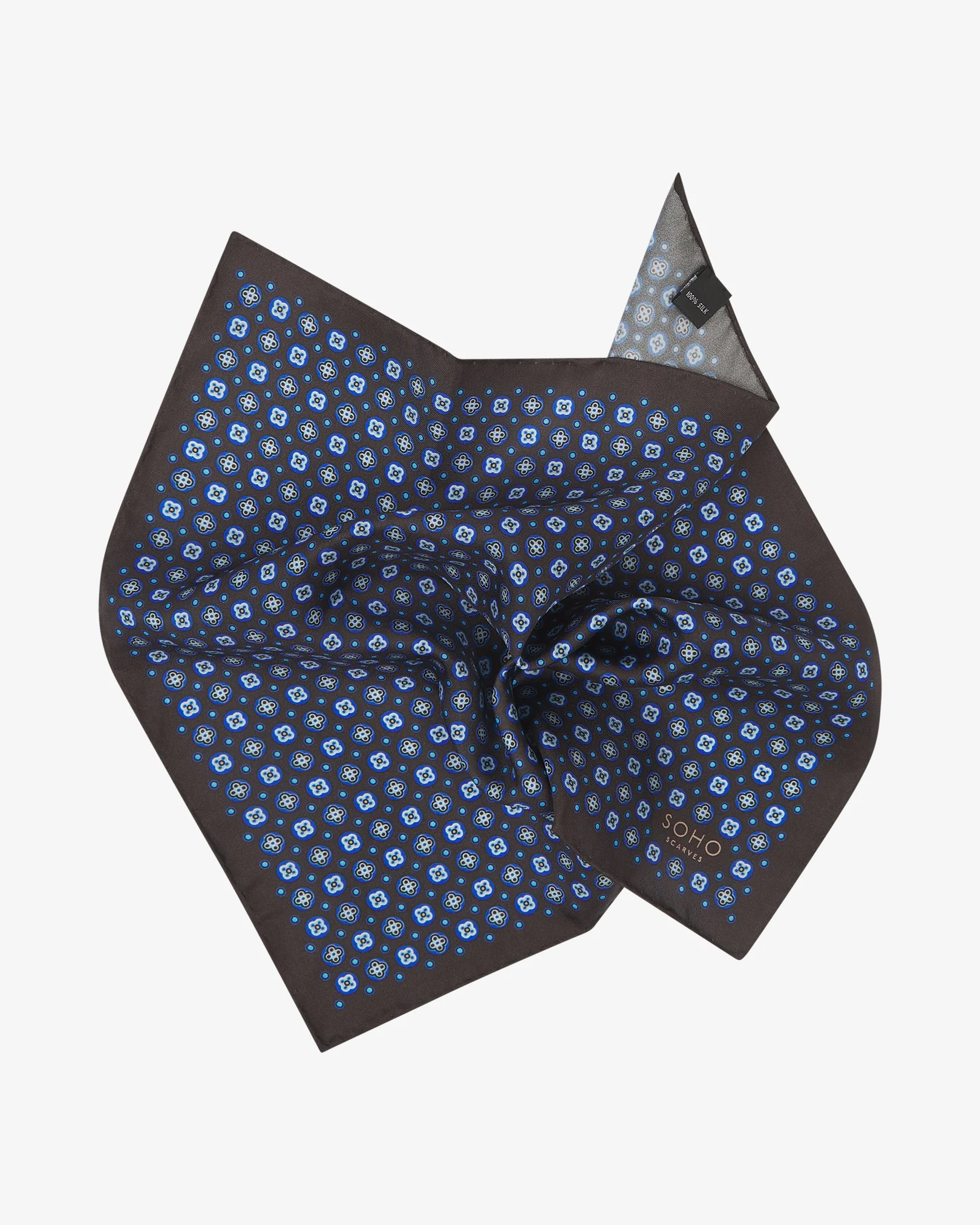 Silk Pocket Square - Toshima | Mahogany Daze - Image 2