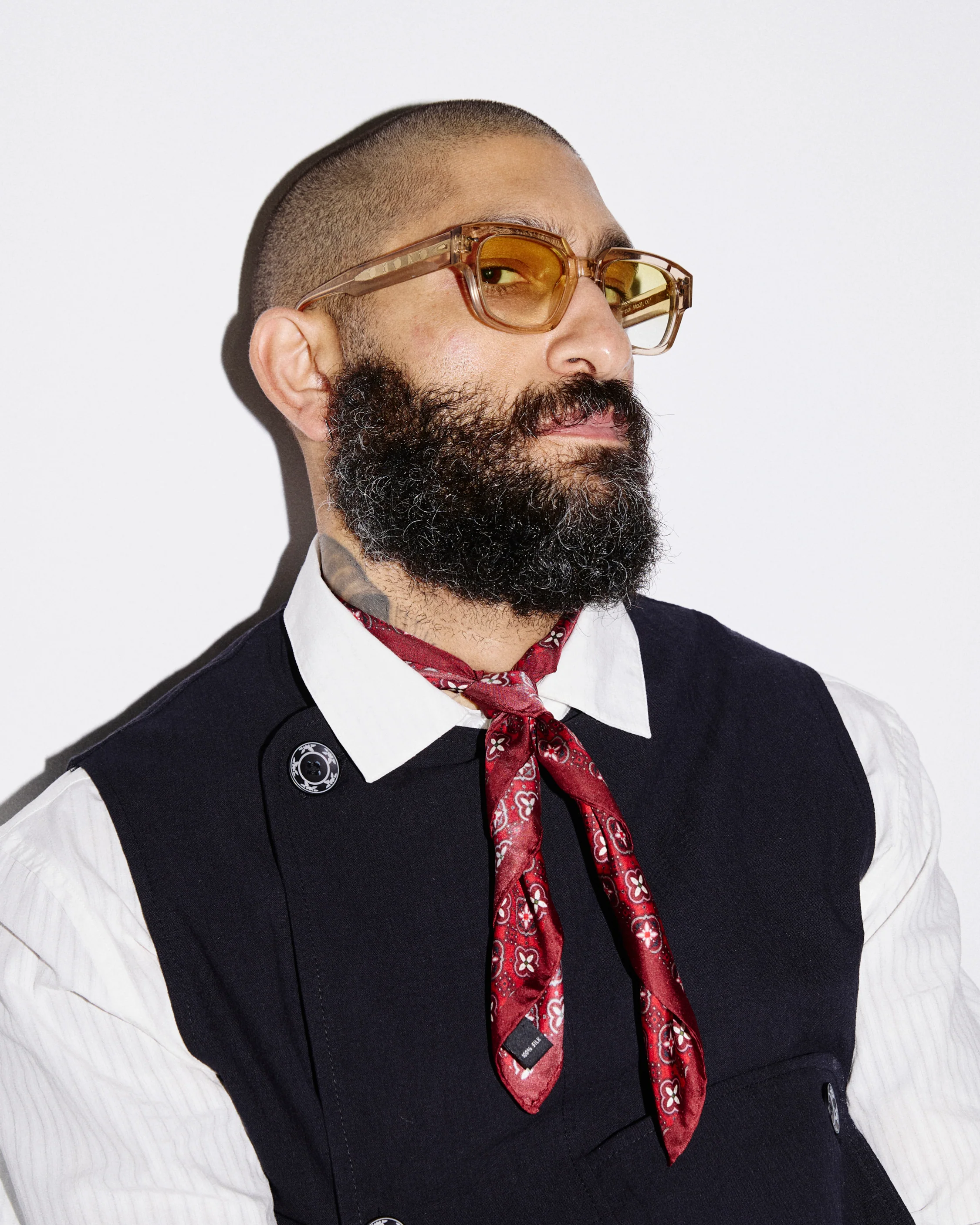 Silk Geometric Neckerchief - Wenatchee | Good Fortune - Image 4