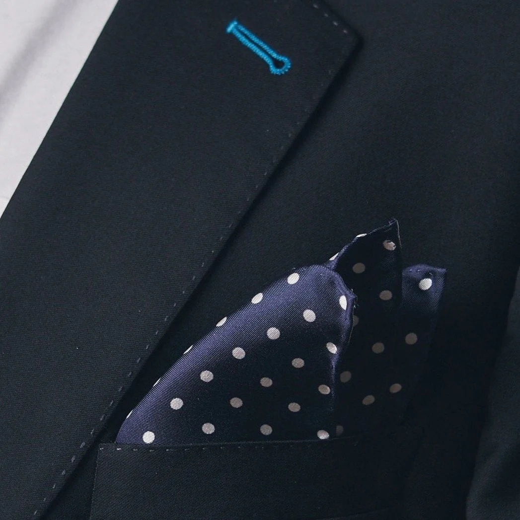 Silk Pocket Square - Polka Dot | The Westminster - Image 4
