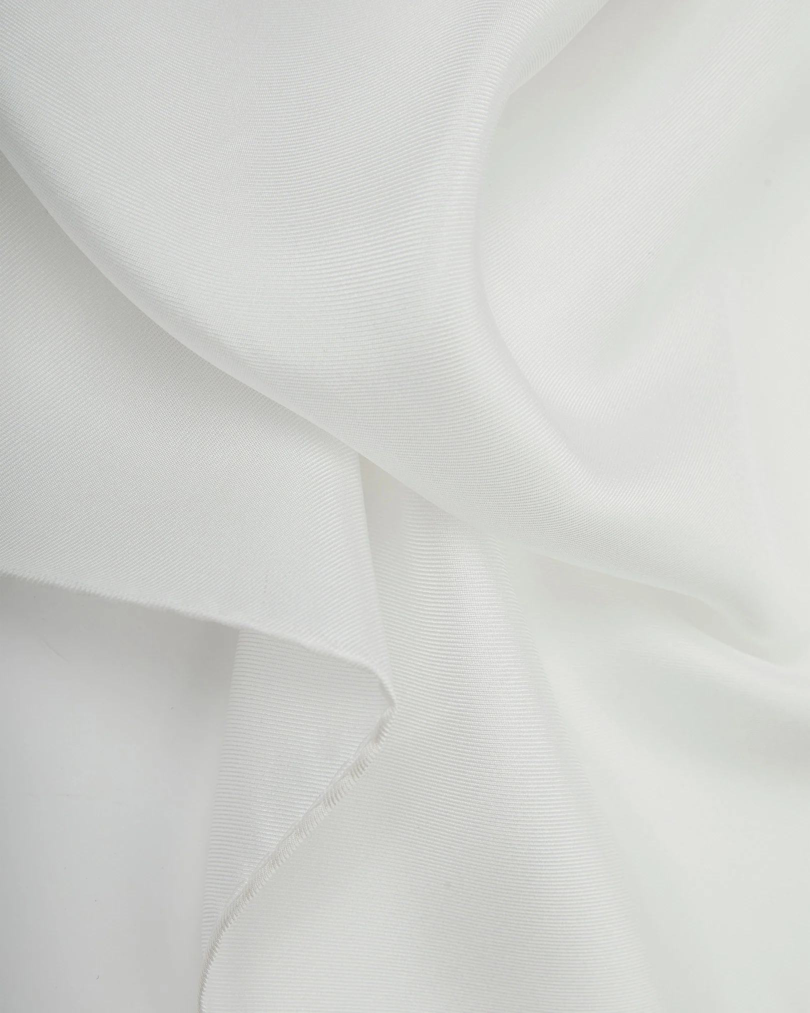 Silk Pocket Square - Solid | White - Image 3
