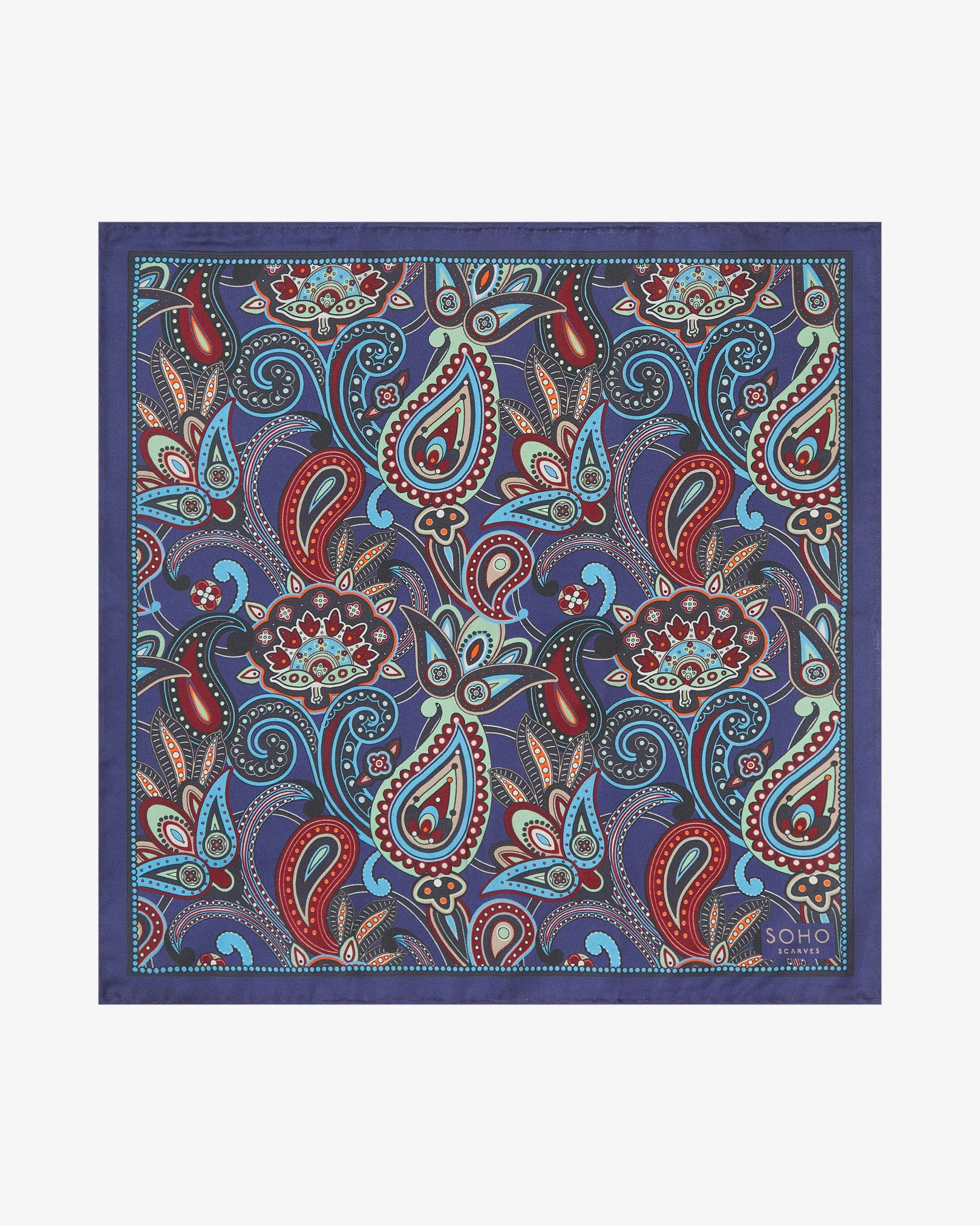 Silk Pocket Square - Windermere | Gardenia