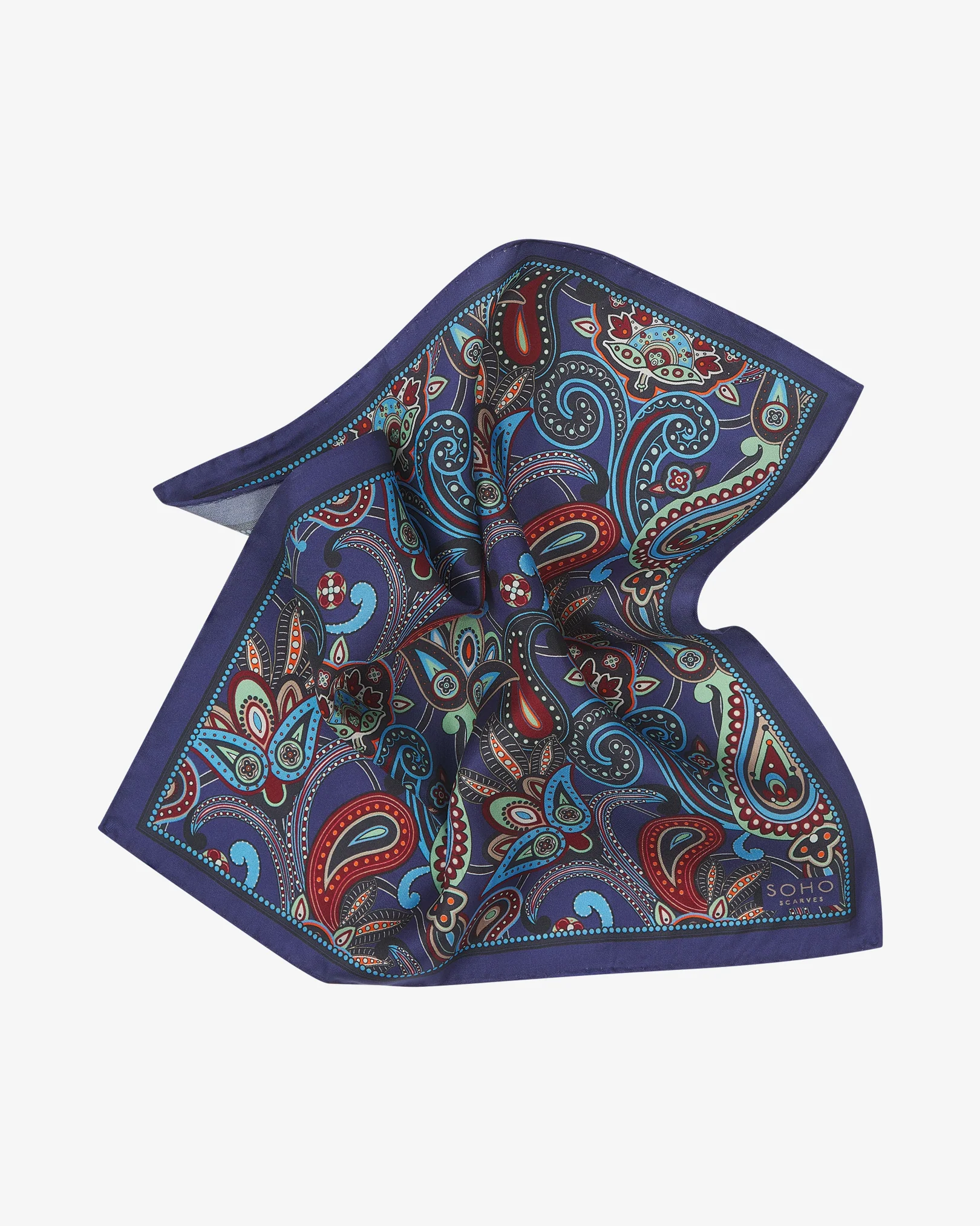 Silk Pocket Square - Windermere | Gardenia - Image 2