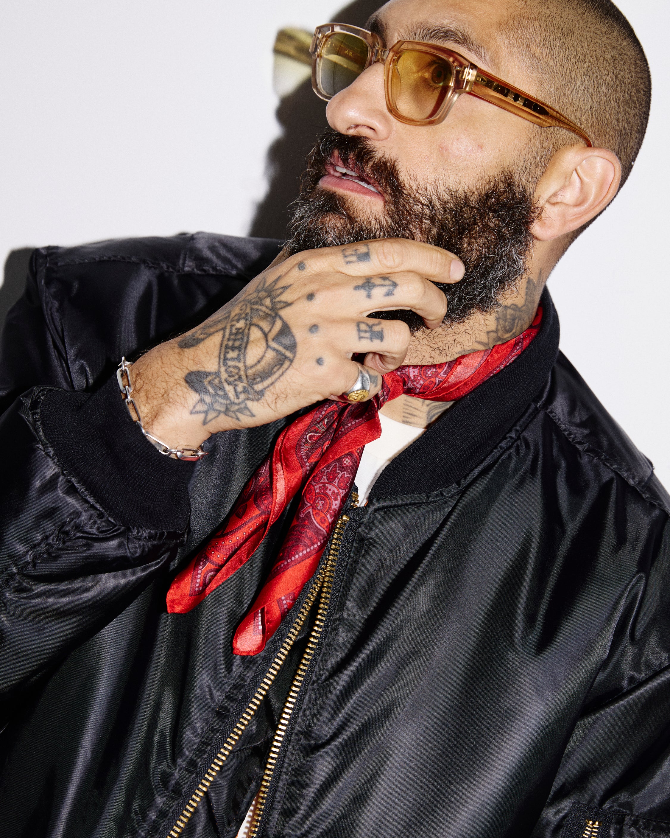Silk Geometric Neckerchief - Windermere | Good Fortune - Image 4