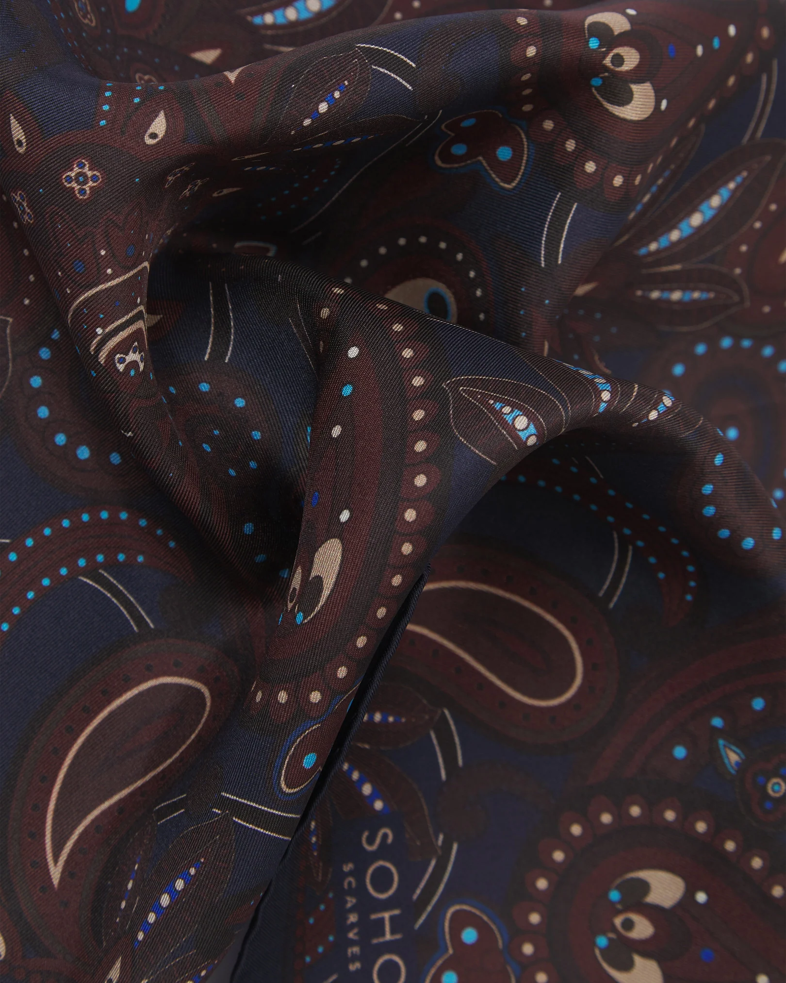 Silk Pocket Square - Windermere | Mahogany Daze - Image 3