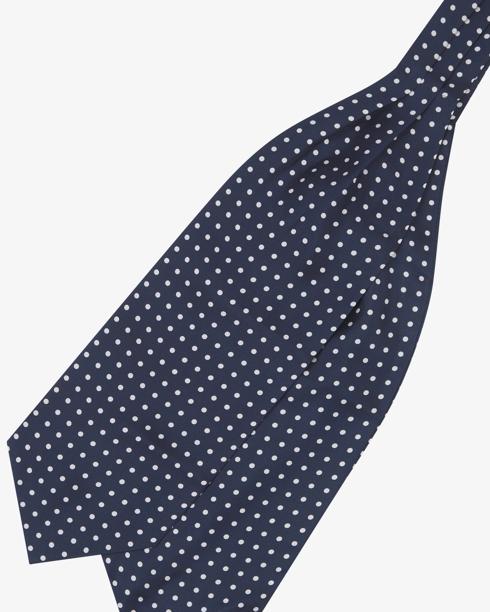 Silk Polka Dot Double Ascot - The Westminster Ascot - Image 3